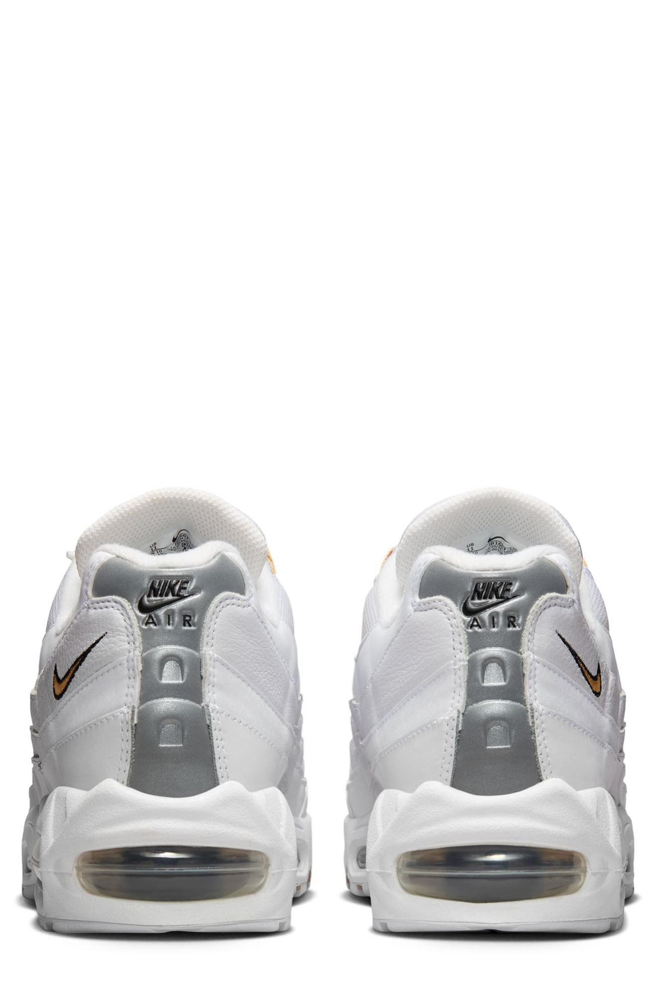 Nike Air Max 95 Sneaker in White/Gold/Black/Pearl Grey at Nordstrom - 5