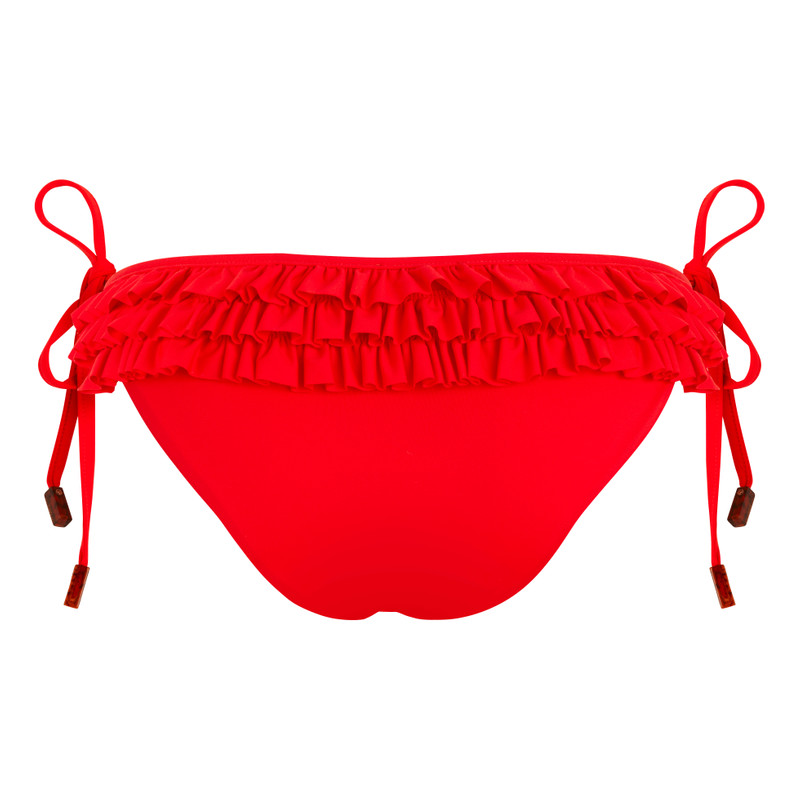 Women Side Tie Mini Bikini Bottom Solid 2