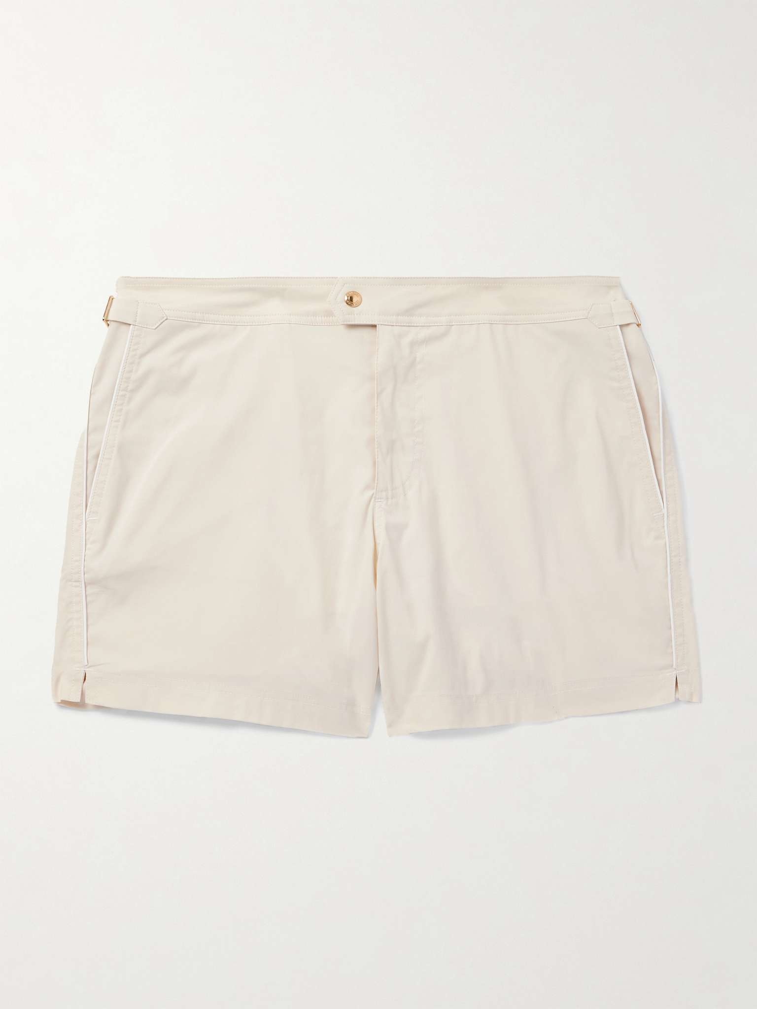 Straight-Leg Mid-Length Swim Shorts - 1