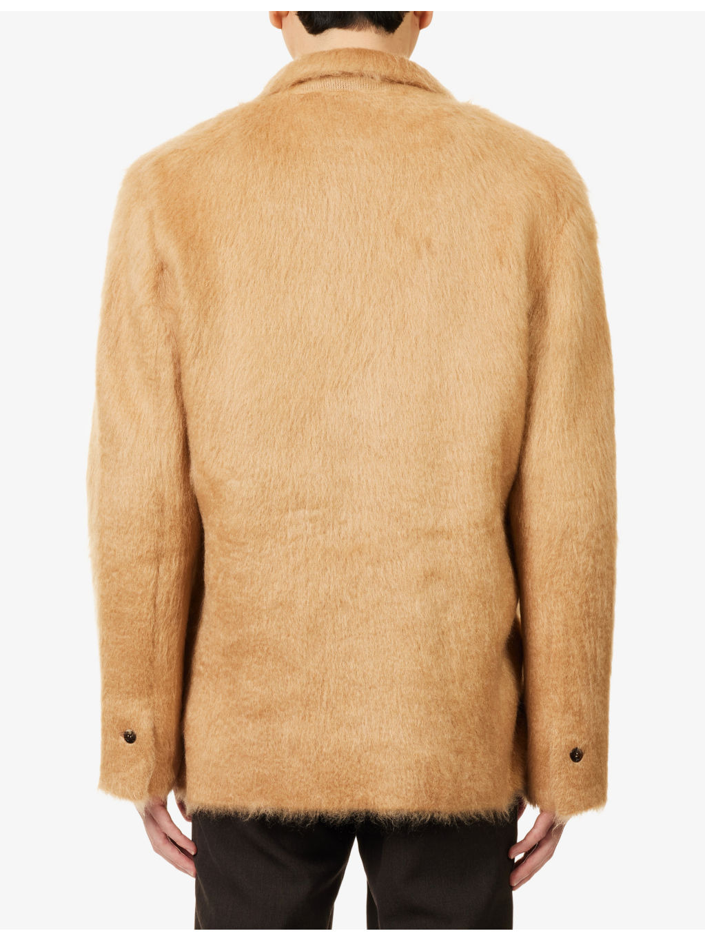 Double-Breasted Relaxed-Fit Cashmere, Wool And Silk Jacket - 4