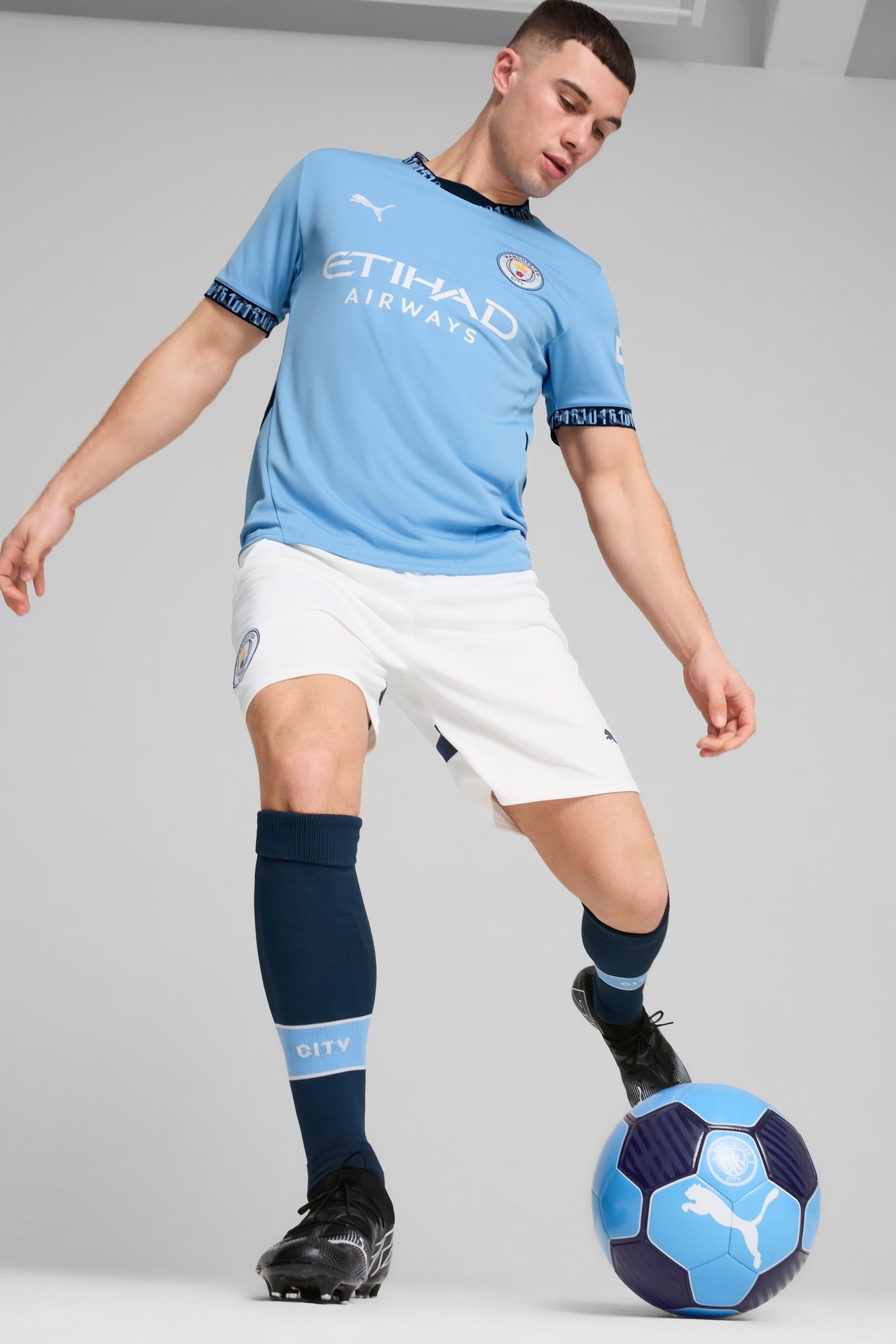 Manchester City 24/25 Men's Replica Soccer Shorts - 5