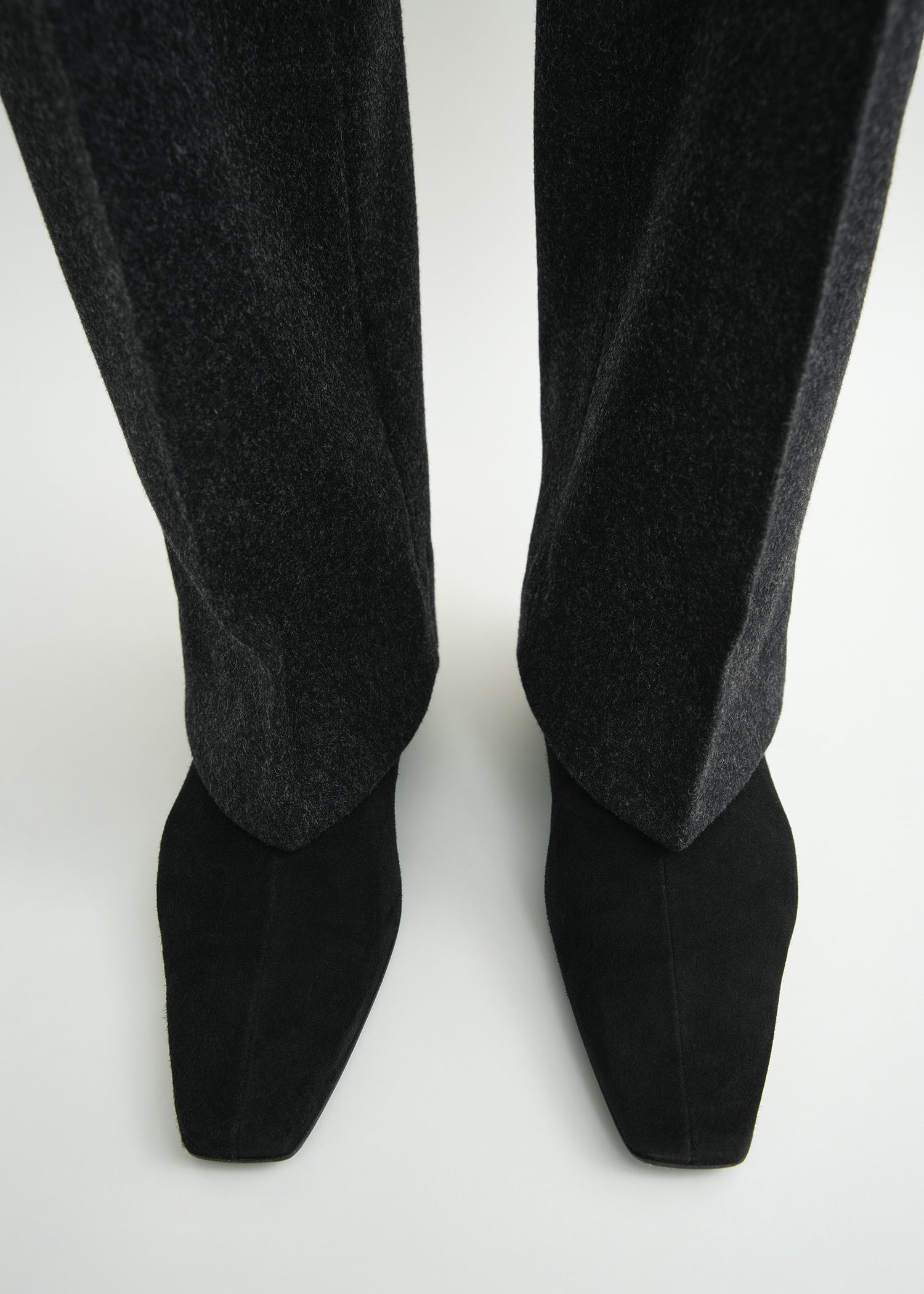 Zipped suede chelsea boots black - 2