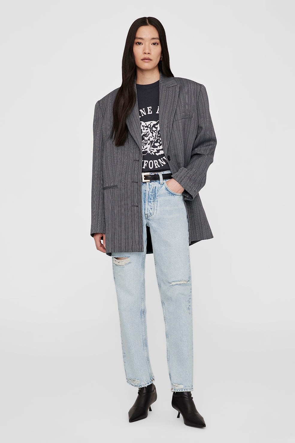 Avi Tee Collegiate Leopard - Washed Charcoal - 5