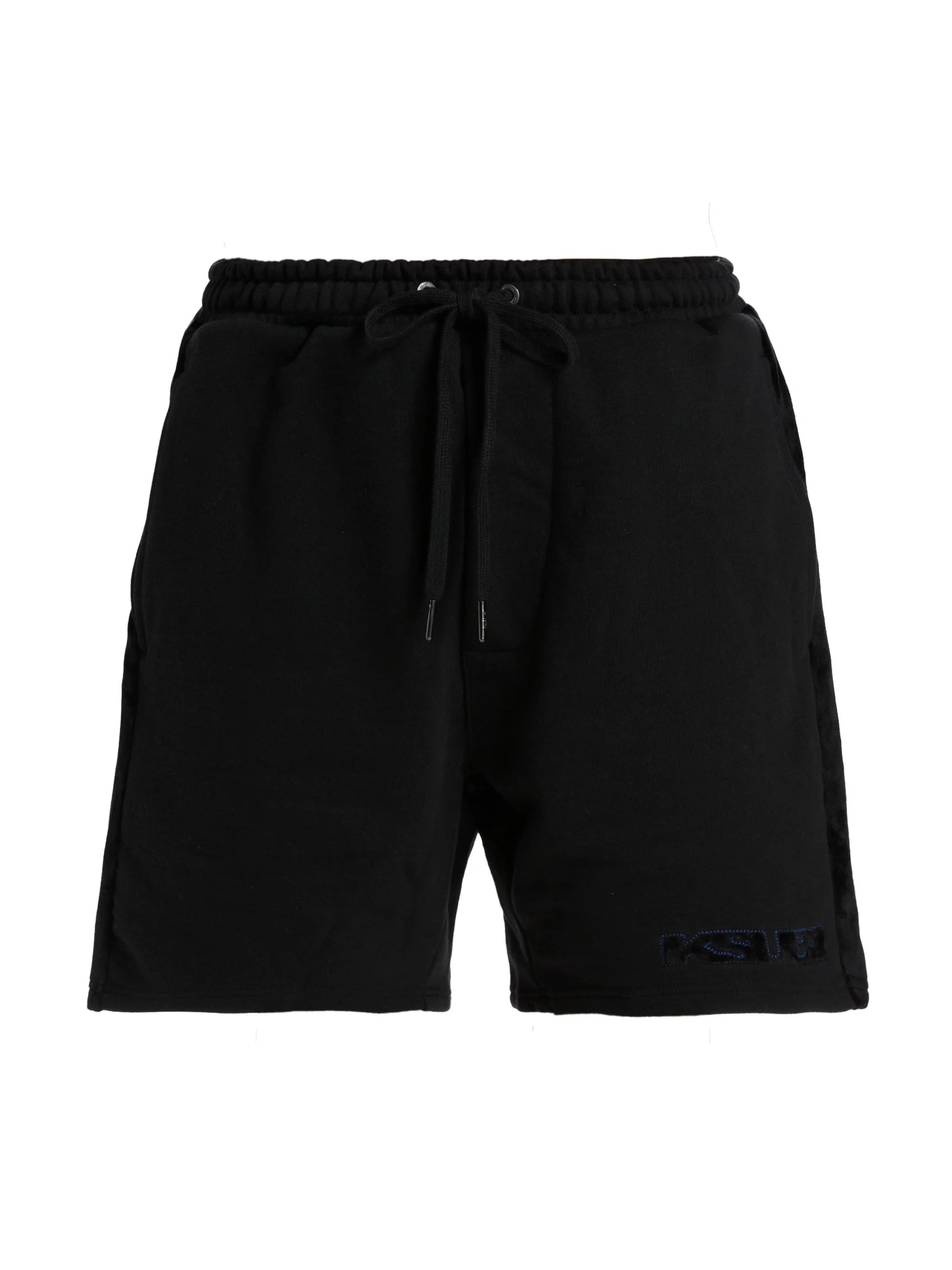 Men's Revamp Cotton Track Shorts - Black - 1