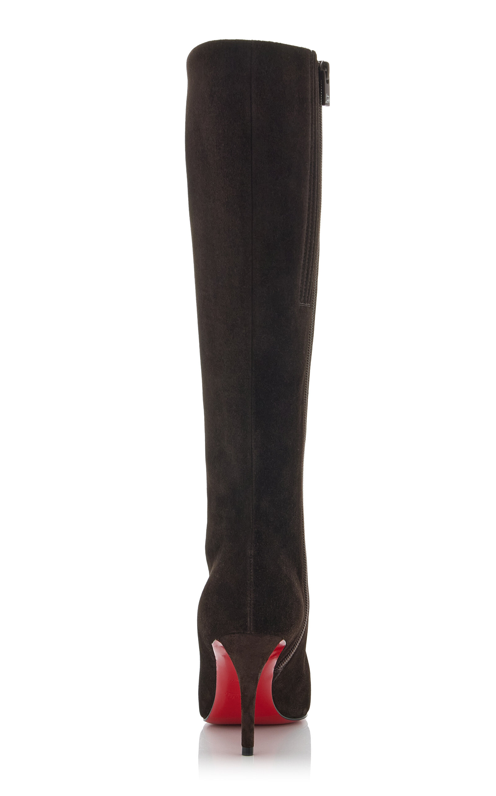 Miss Z 80mm Veau Velours Knee Boots brown - 4