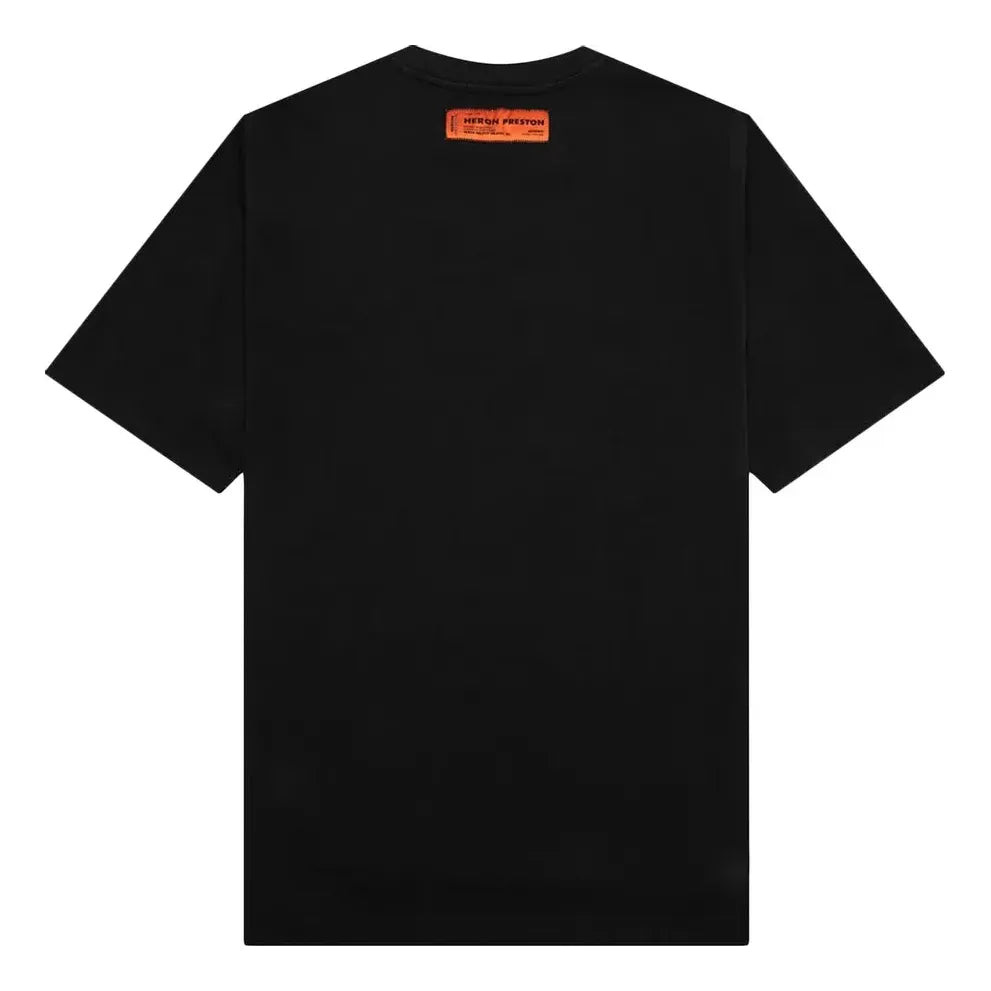 HERON PRESTON FW22 Emblem T-shirt 'Black White' HMAA034C99JER0021001 - 2