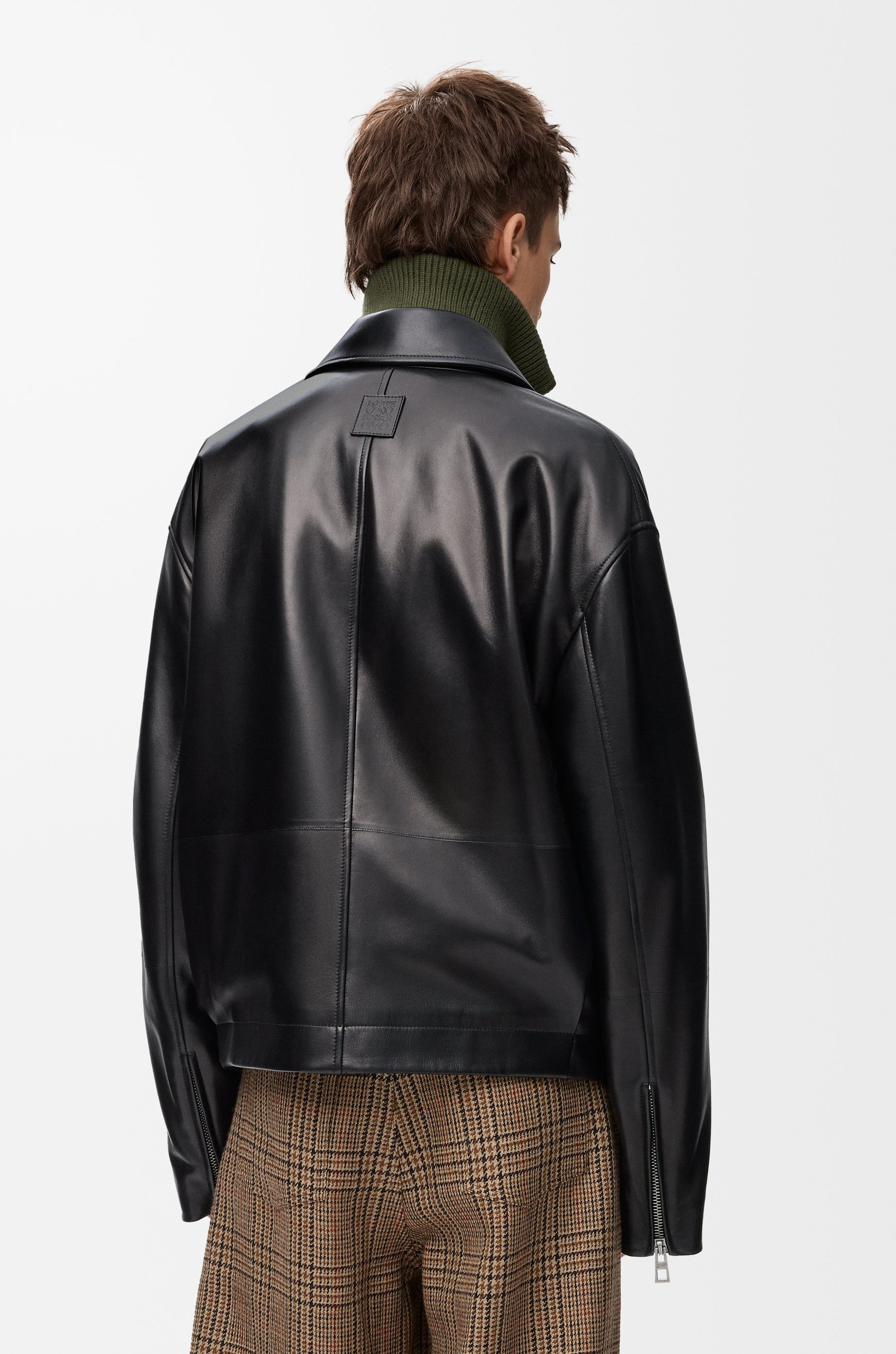 Belted jacket in nappa lambskin - 4