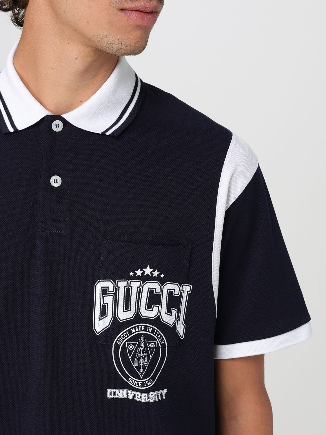 Gucci Polo Shirt Men Blue - 4