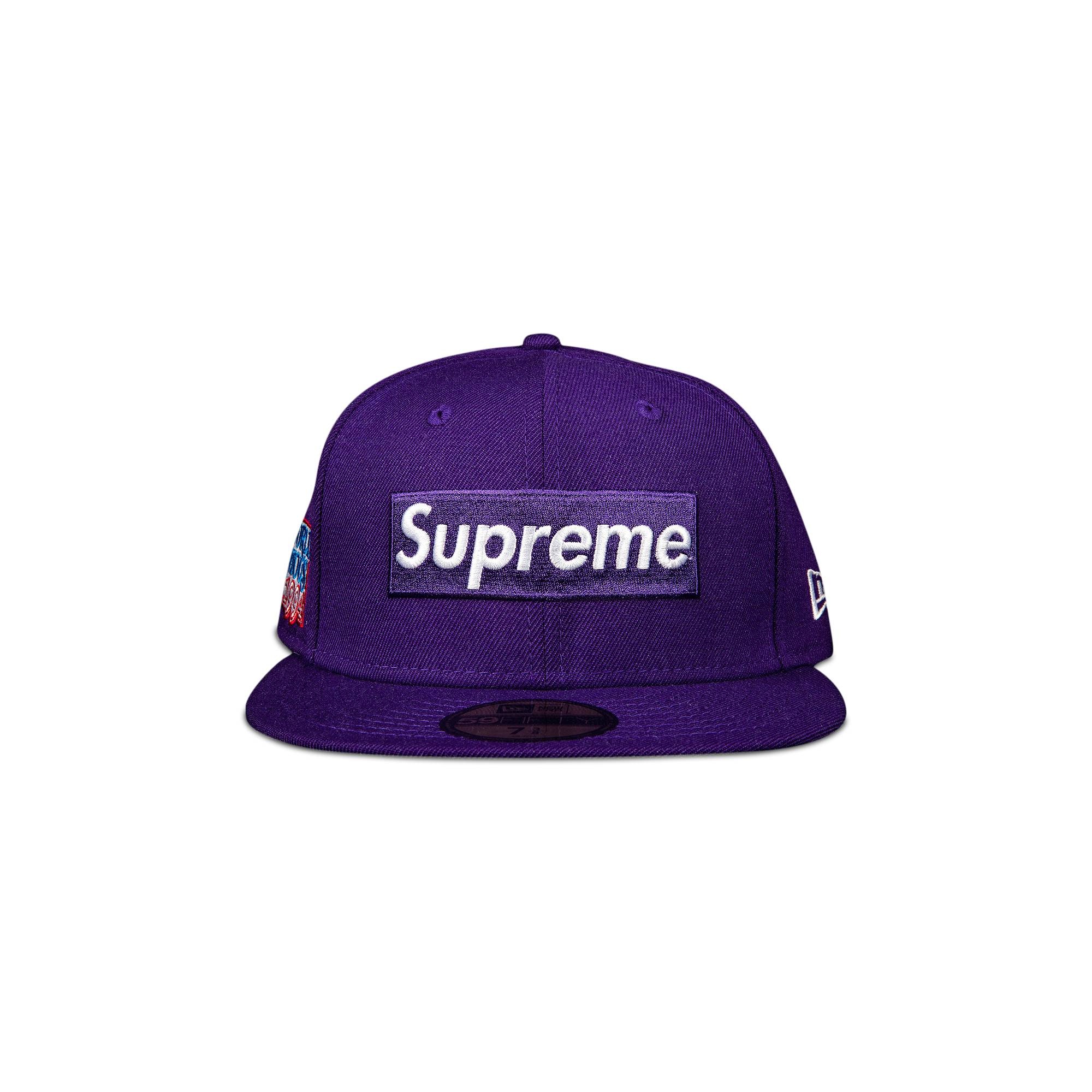 Supreme World Famous Box Logo New Era 'Purple'