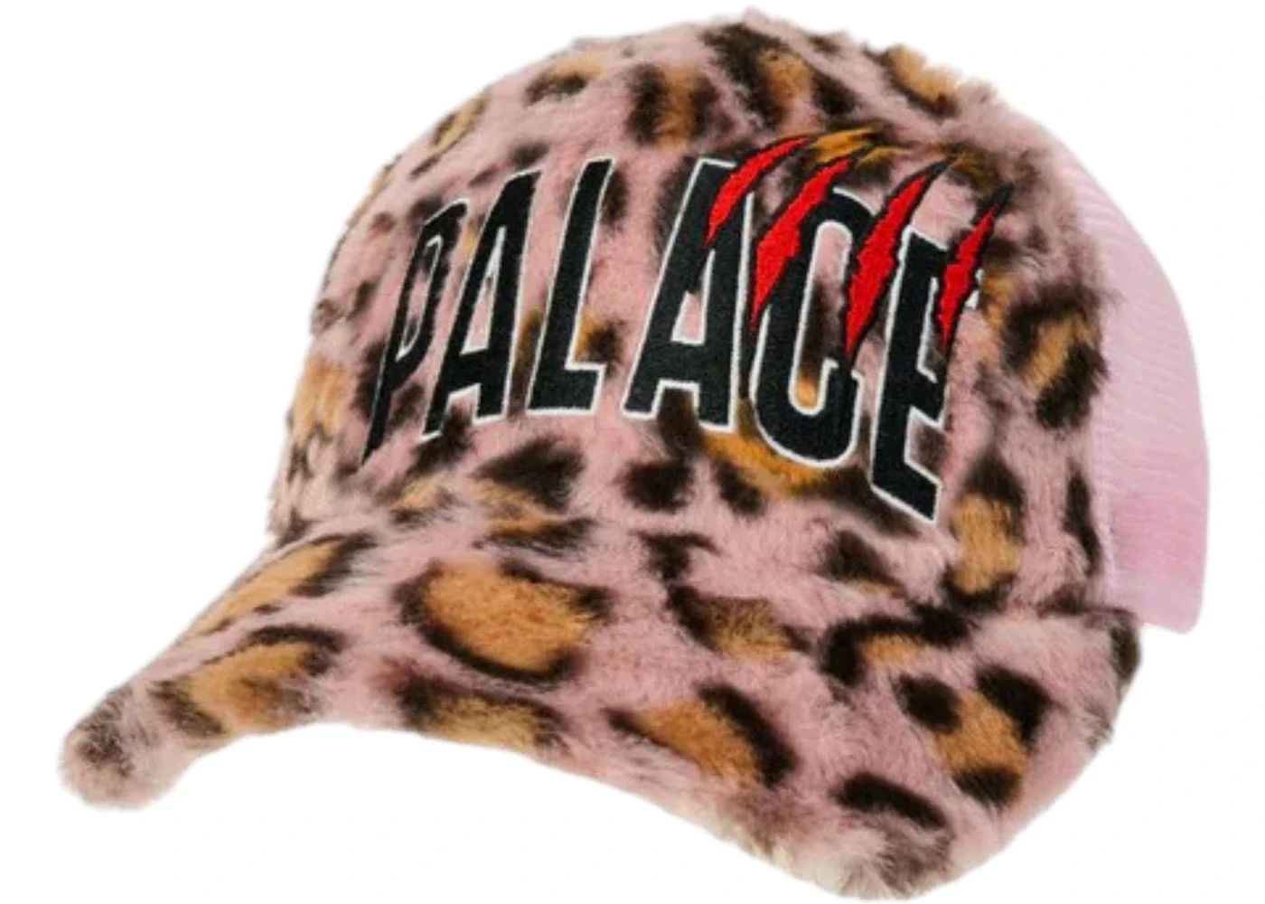 Palace Claw Furry Trucker Leopard Pink - 1