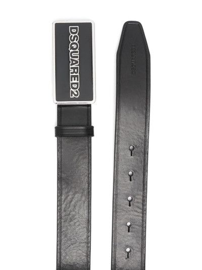 DSQUARED2 logo-buckle leather belt outlook