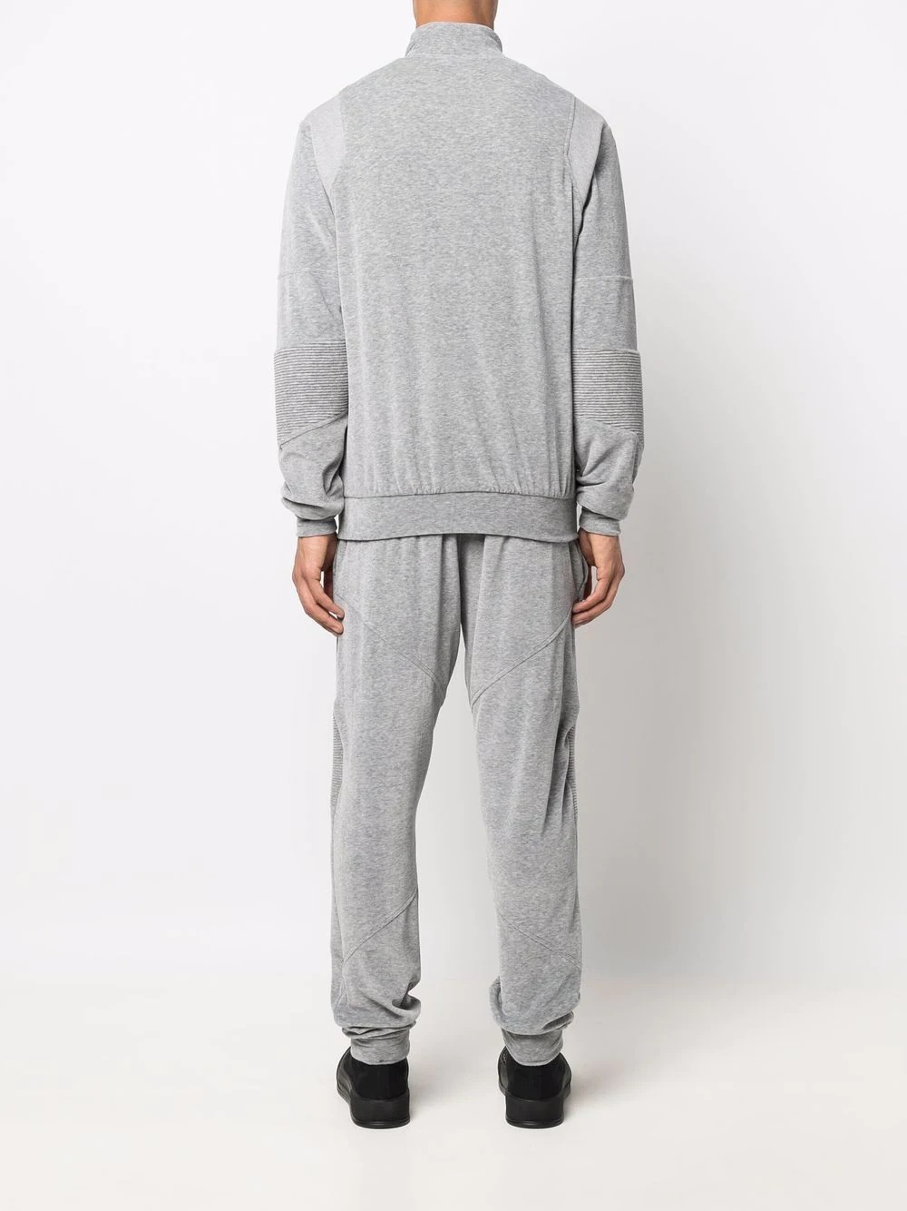 zip-through velour tracksuit - 4