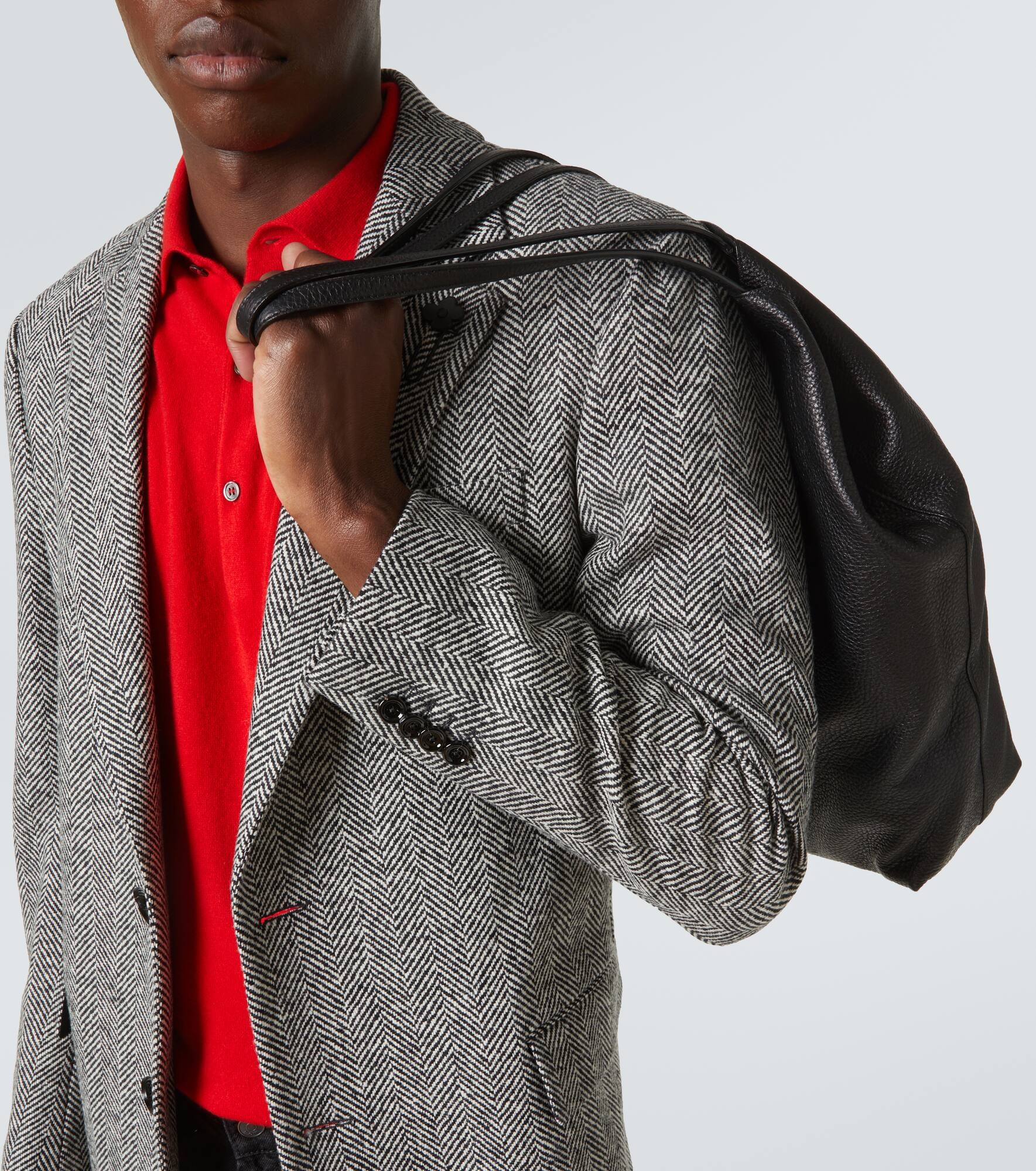 Virgin wool tweed overcoat - 5