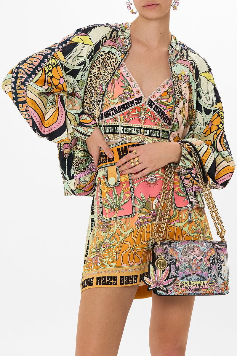 CROSSBODY BOX BAG WITH CHAIN 7