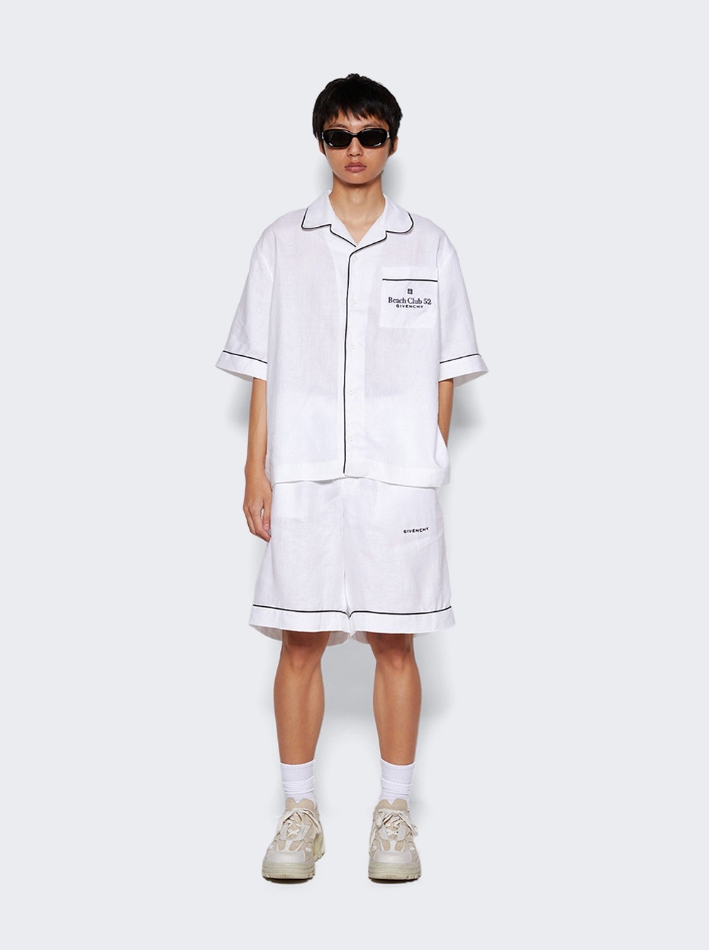 Fluid Linen Shorts Optic White - 2