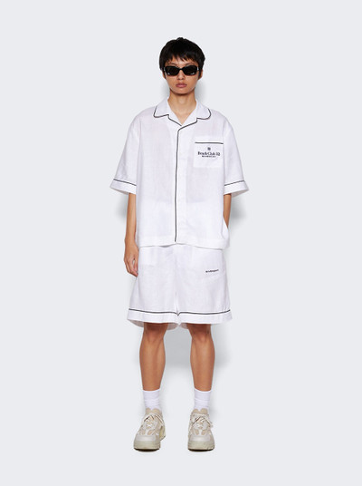 Givenchy Fluid Linen Shorts Optic White outlook