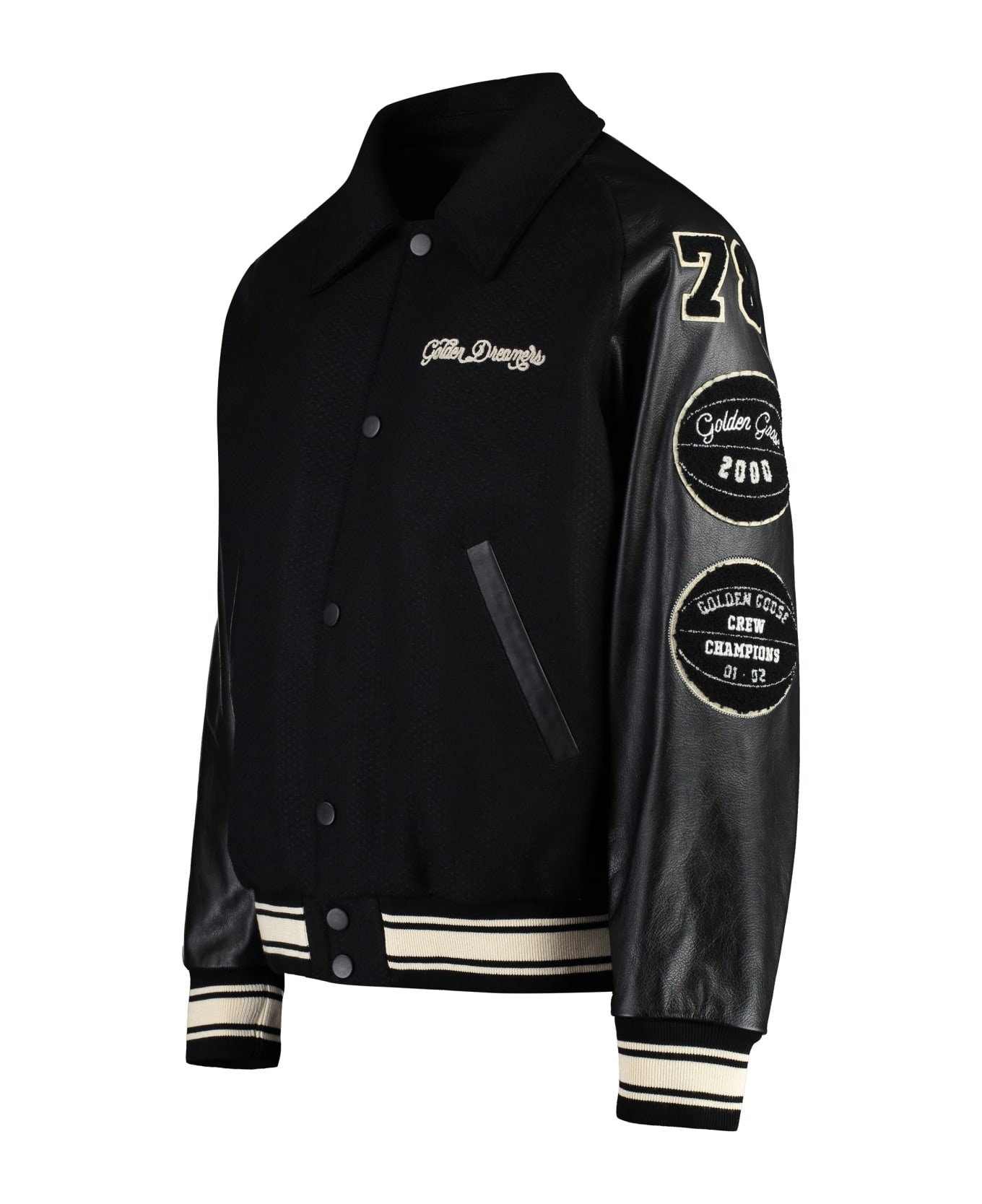 Embroidered Letterman Jacket - 3