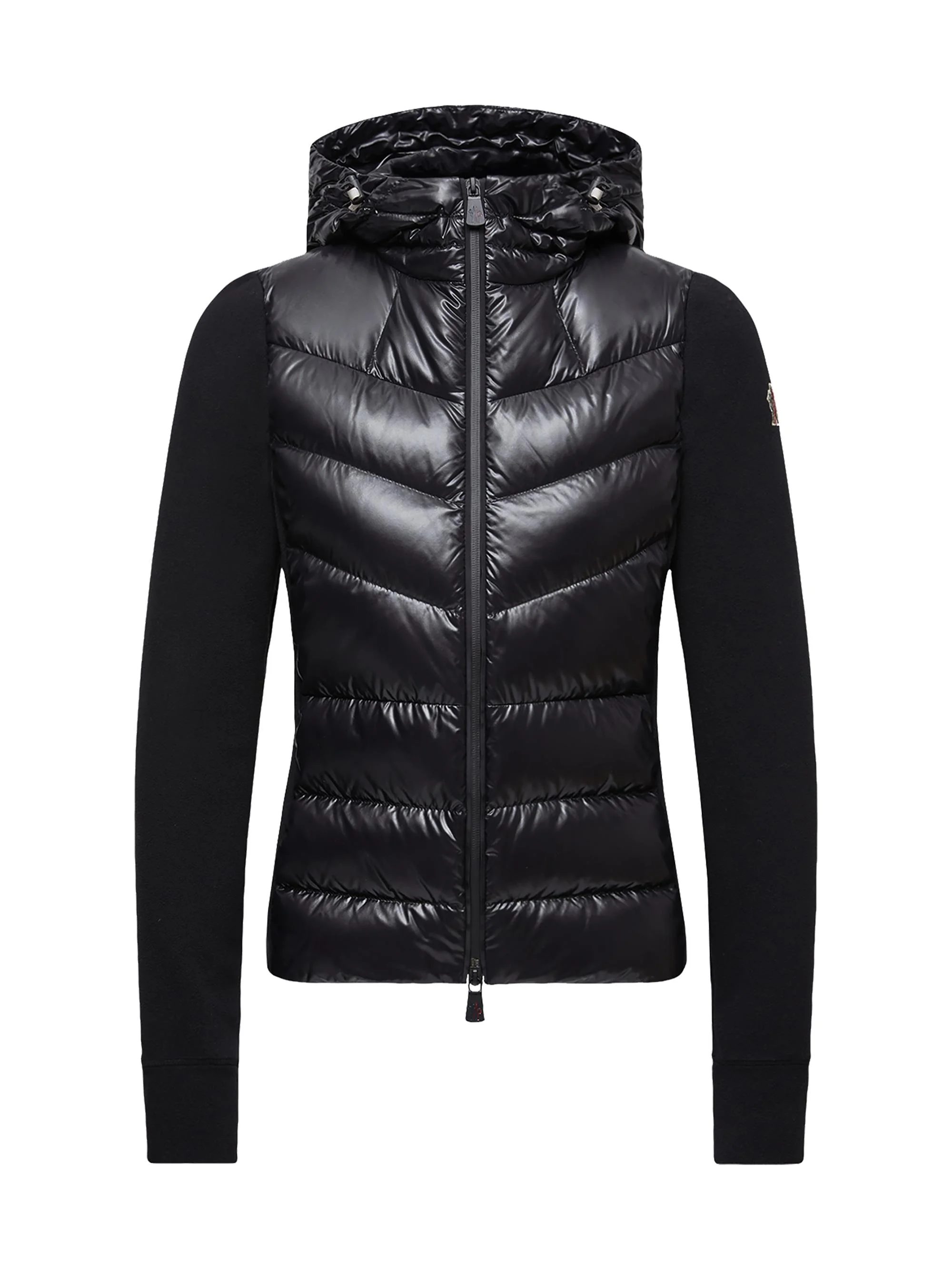 Women's Down-Filled Hoodie - Black - 1
