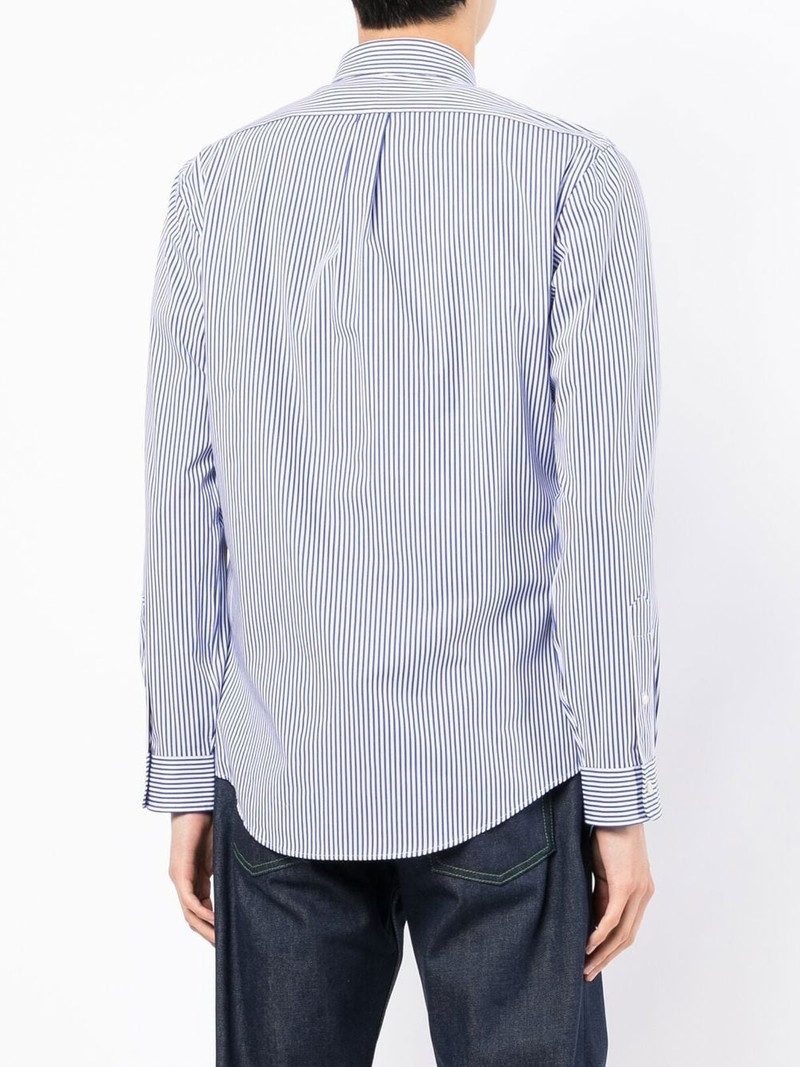 pinstriped button-down shirt 4