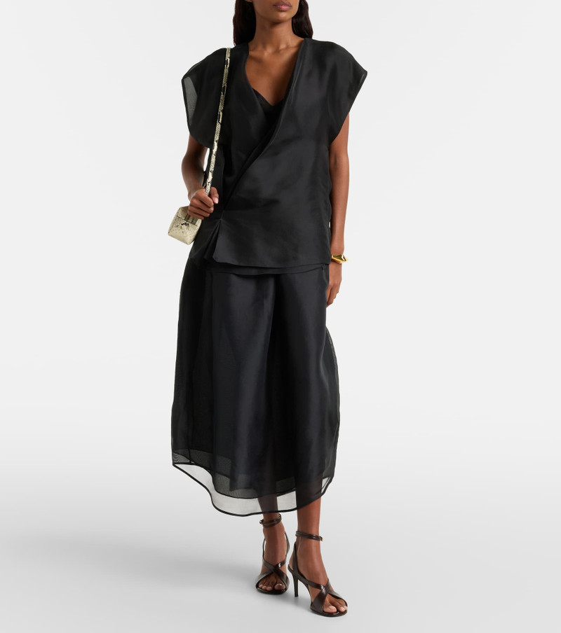 KHAITE Mer silk top outlook