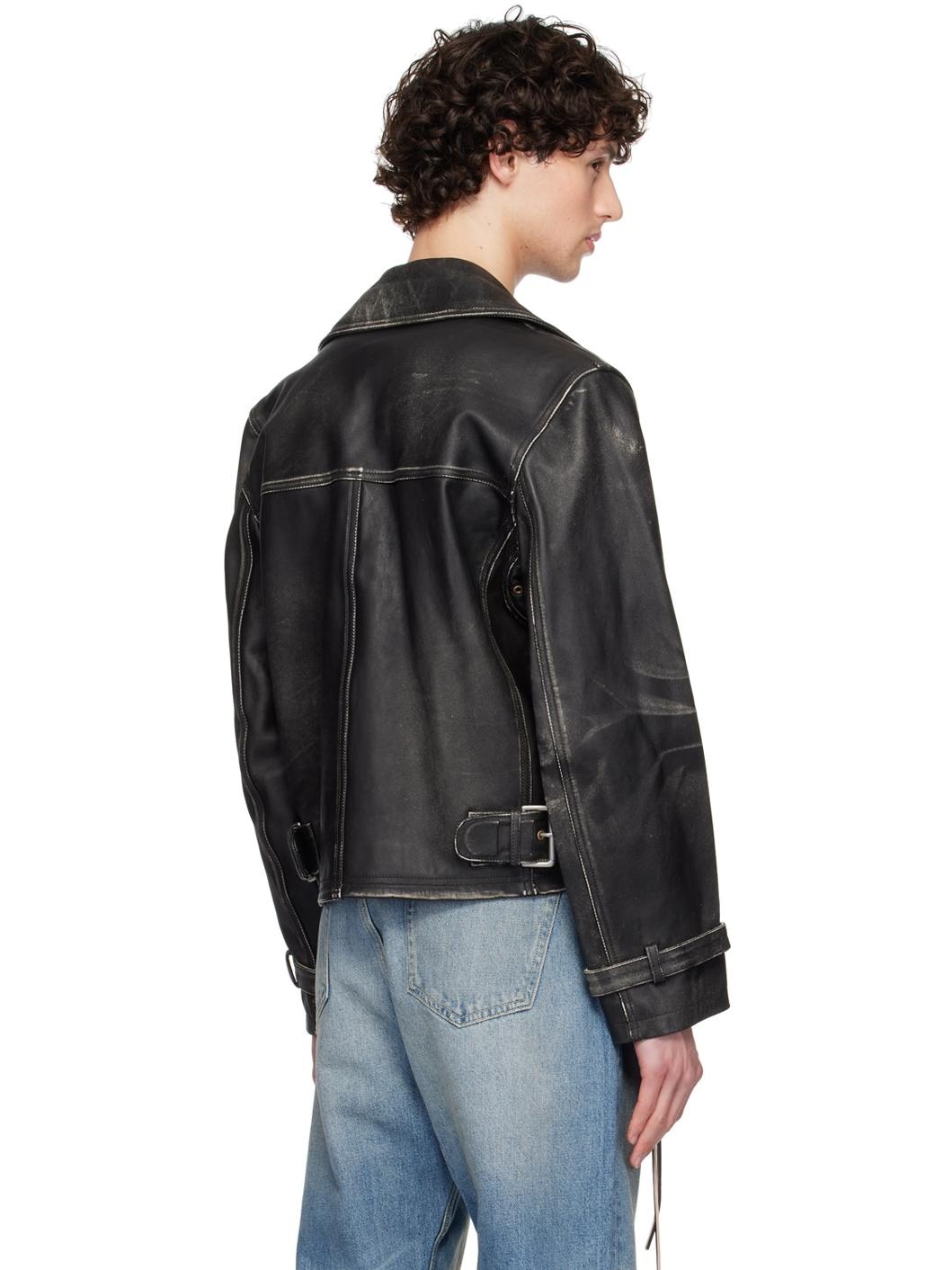 Black Achilles Leather Jacket - 3