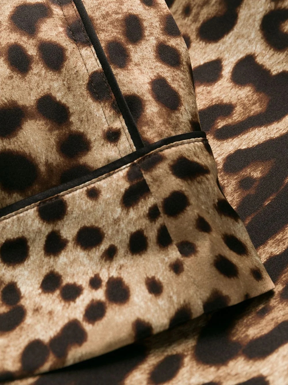 leopard-print straight trousers - 7