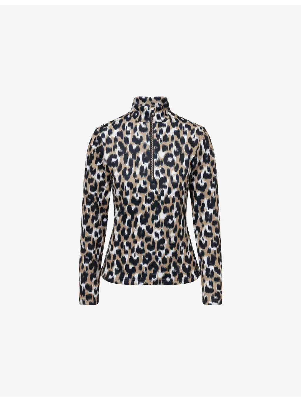 Orion Leopard Thermal Layer Stretch-Woven Top - 1