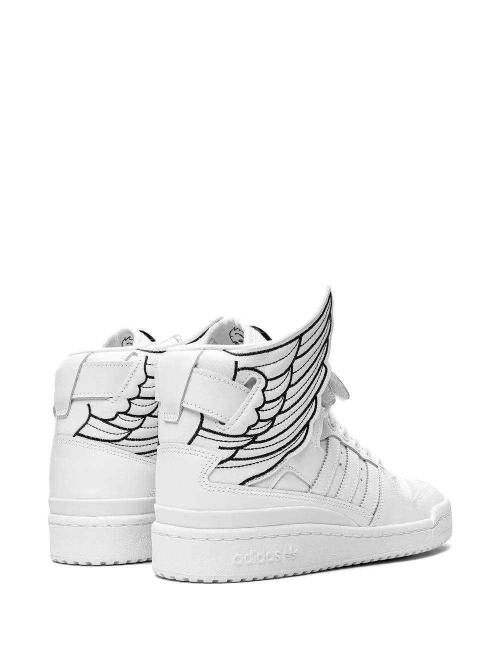 wing-design high-top sneakers - 3