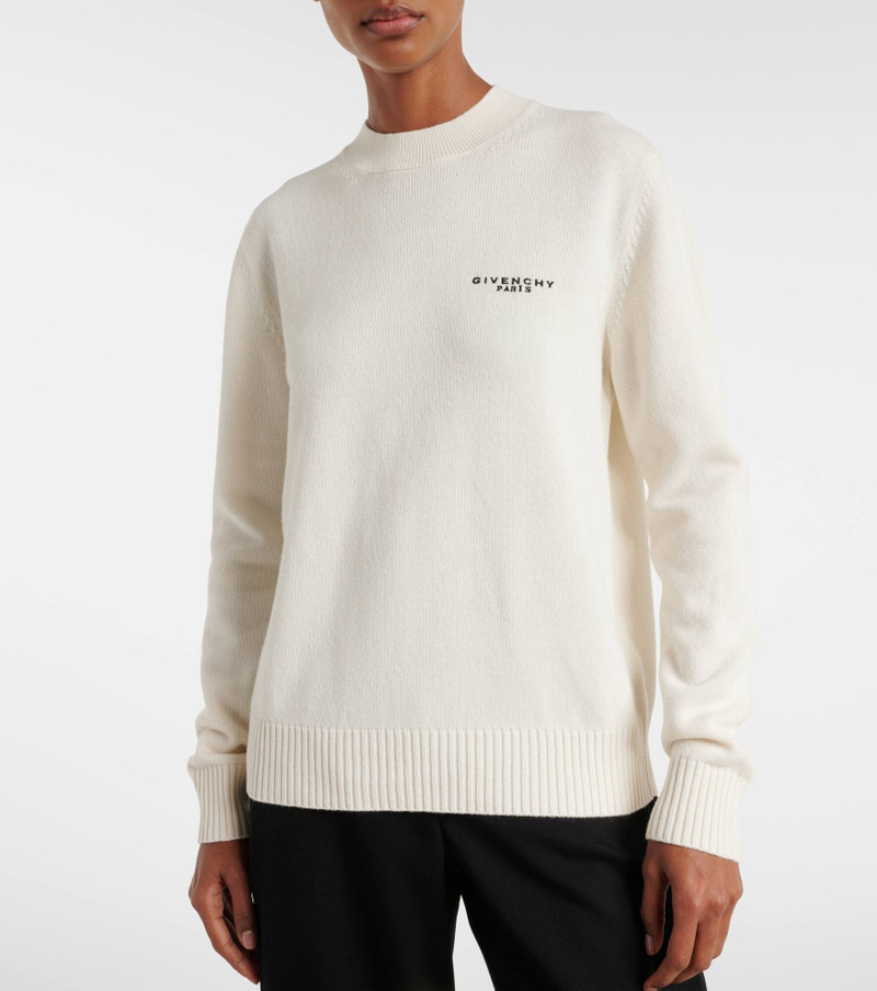 Logo wool and cashmere sweater 3