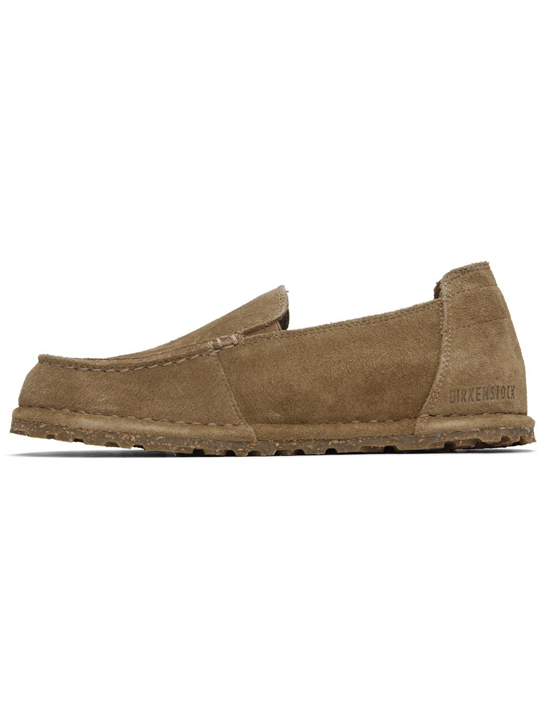 Taupe Narrow Utti Loafers - 3