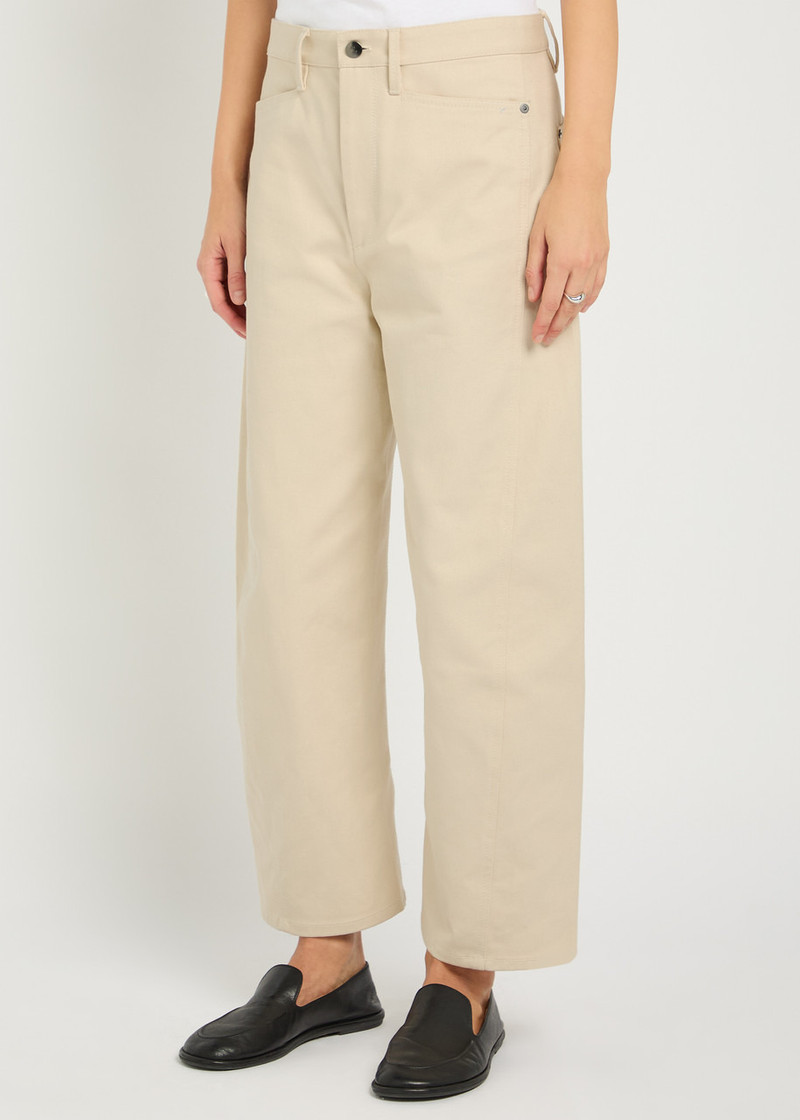 MARIA McMANUS Maria Mcmanus Bow Crop Barrel-leg Jeans outlook