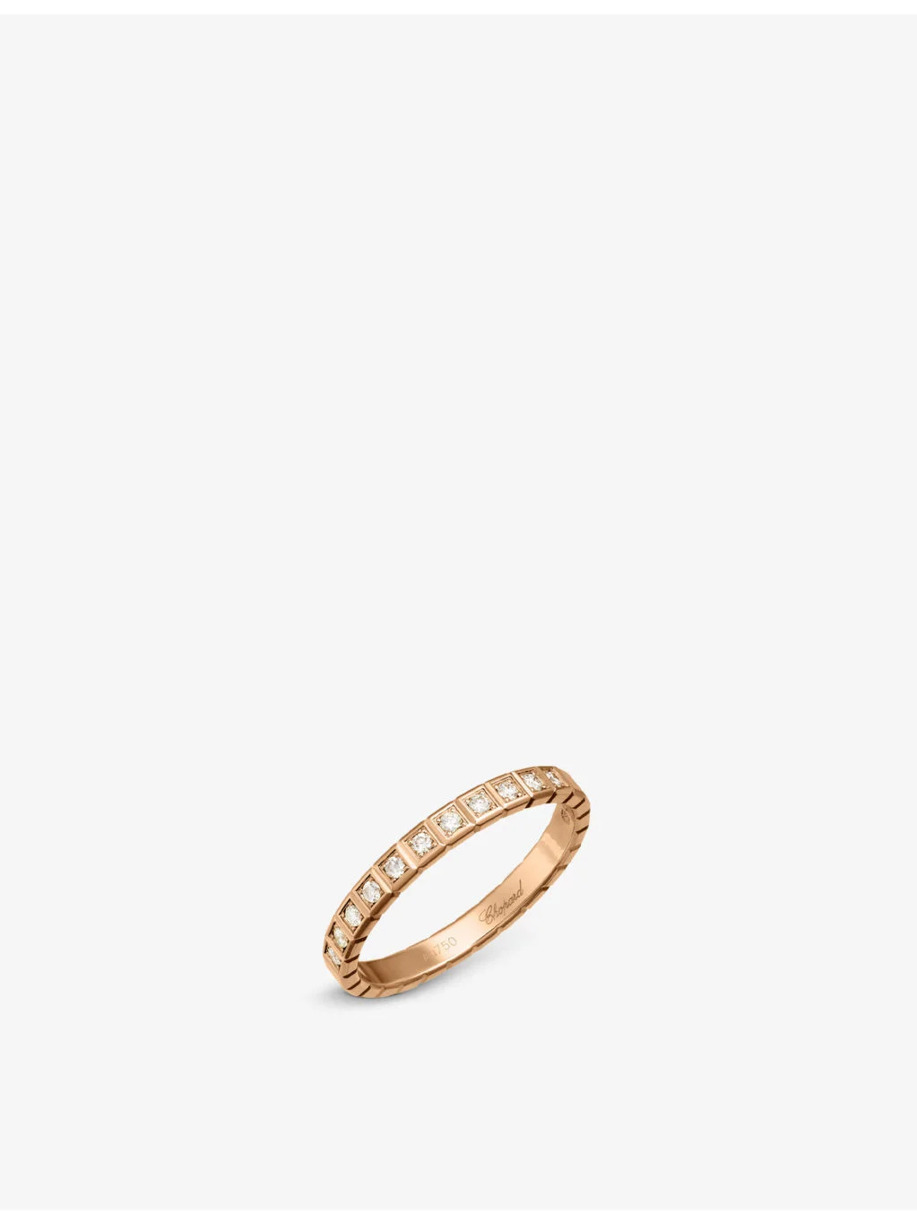 Ice Cube Pure 18ct rose-gold diamond ring - 1