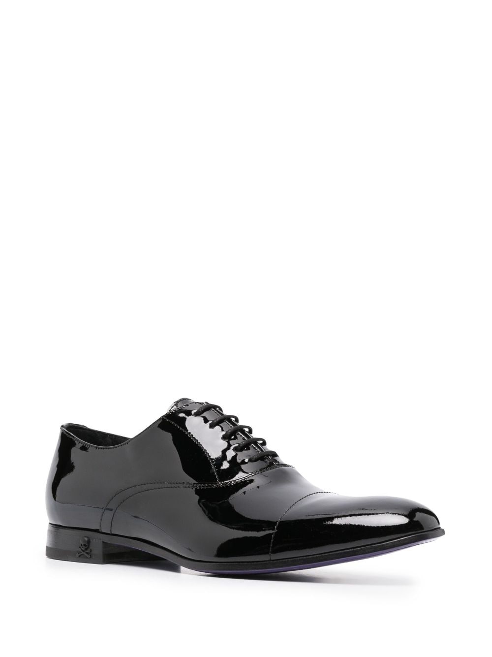 patent-leather Oxford shoes - 2
