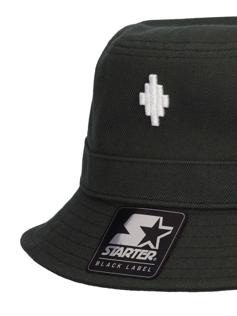Cross logo embroidery cotton bucket hat - 3