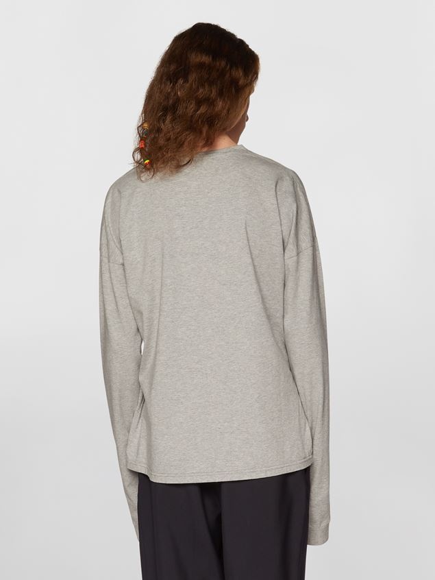 LIGHT COTTON JERSEY T-SHIRT WITH MARNI PRINT - 3