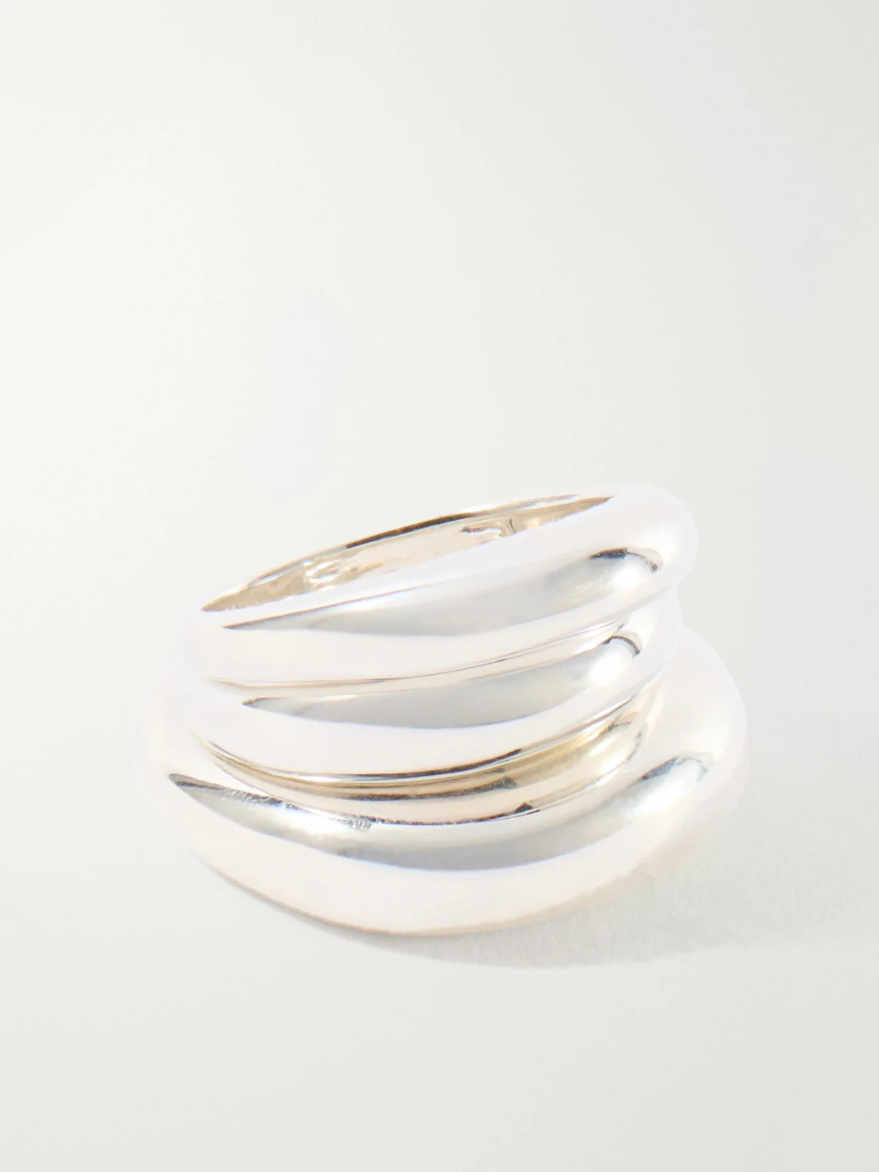Set Of Three Sterling Silver Rings - 1