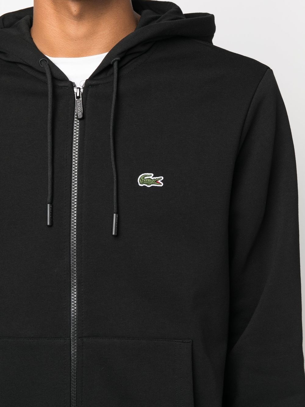 appliqué-logo zip-up hoodie - 5