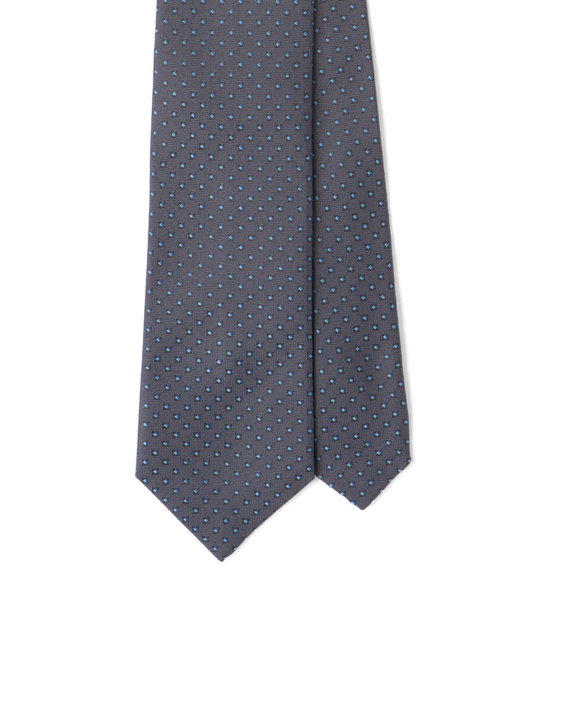 Micro-print silk tie 1