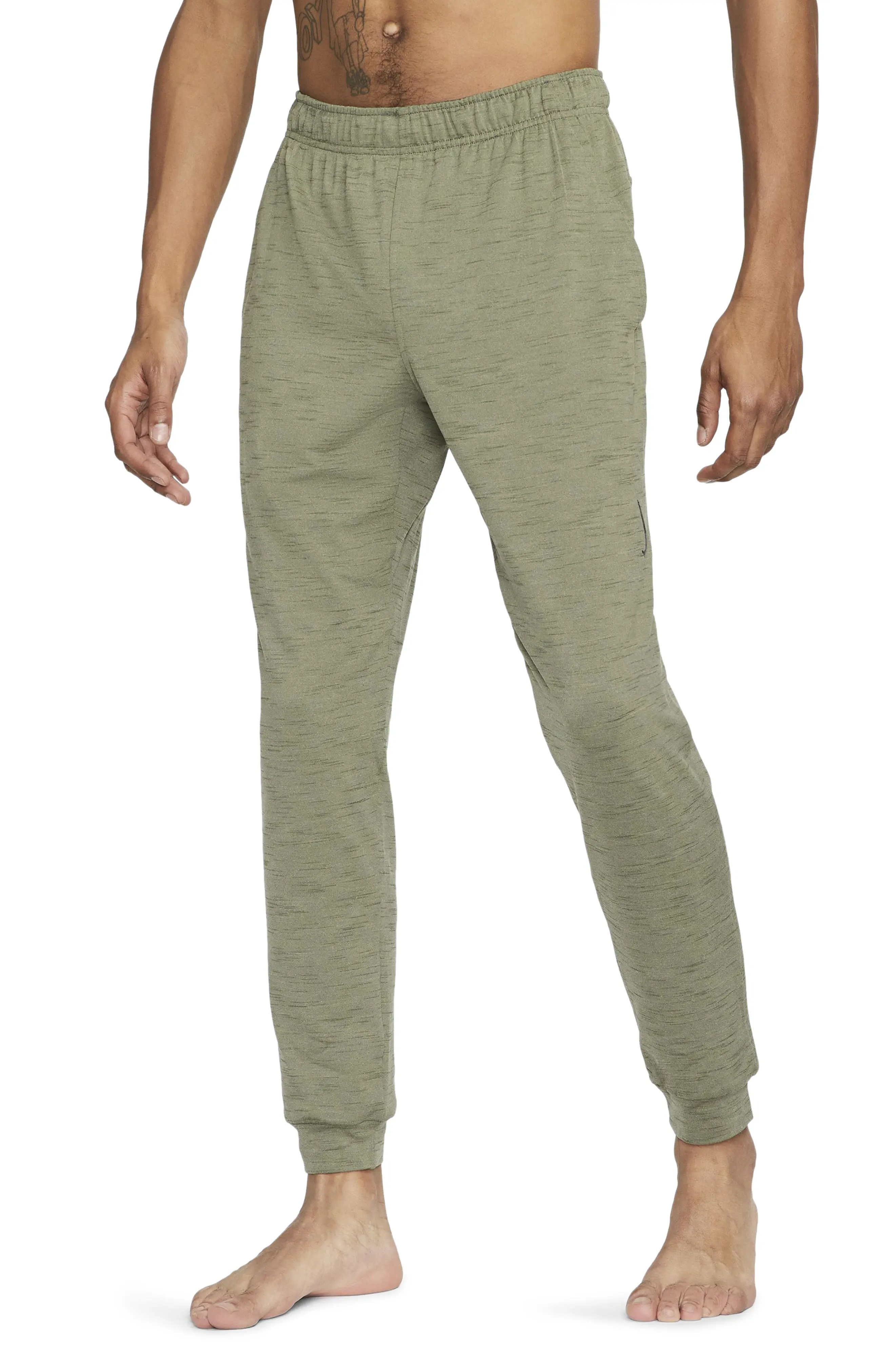 Dri-Fit Men's Pocket Yoga Pants in Olive/Cargo Khaki/Black - 1