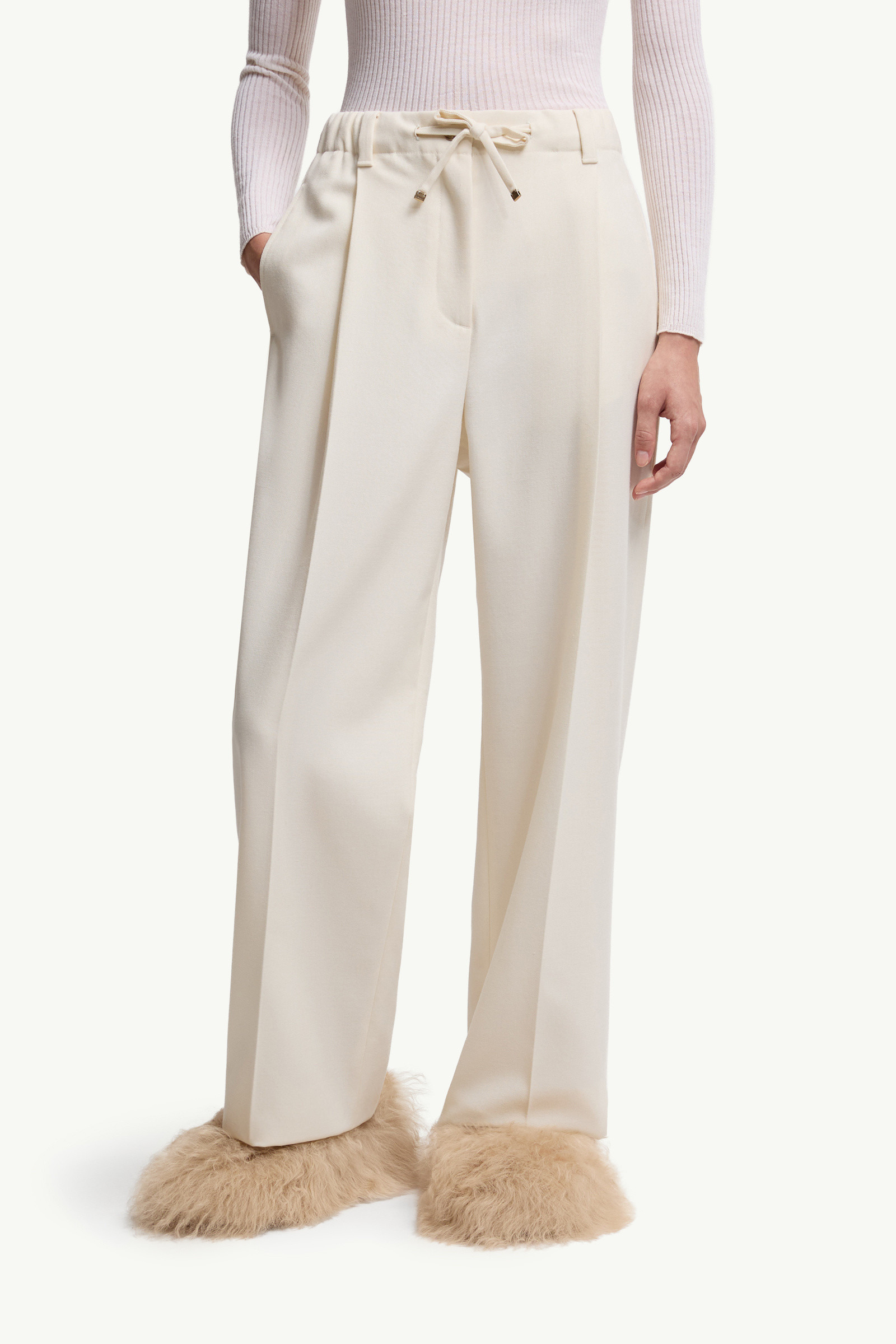 Wool Gabardine Tailored Pants - 3