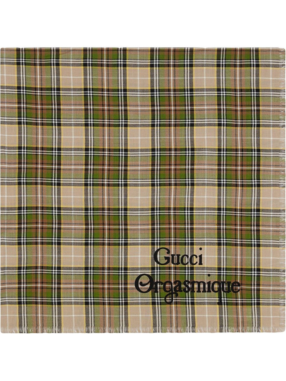 Gucci Orgasmique checkered scarf - 1