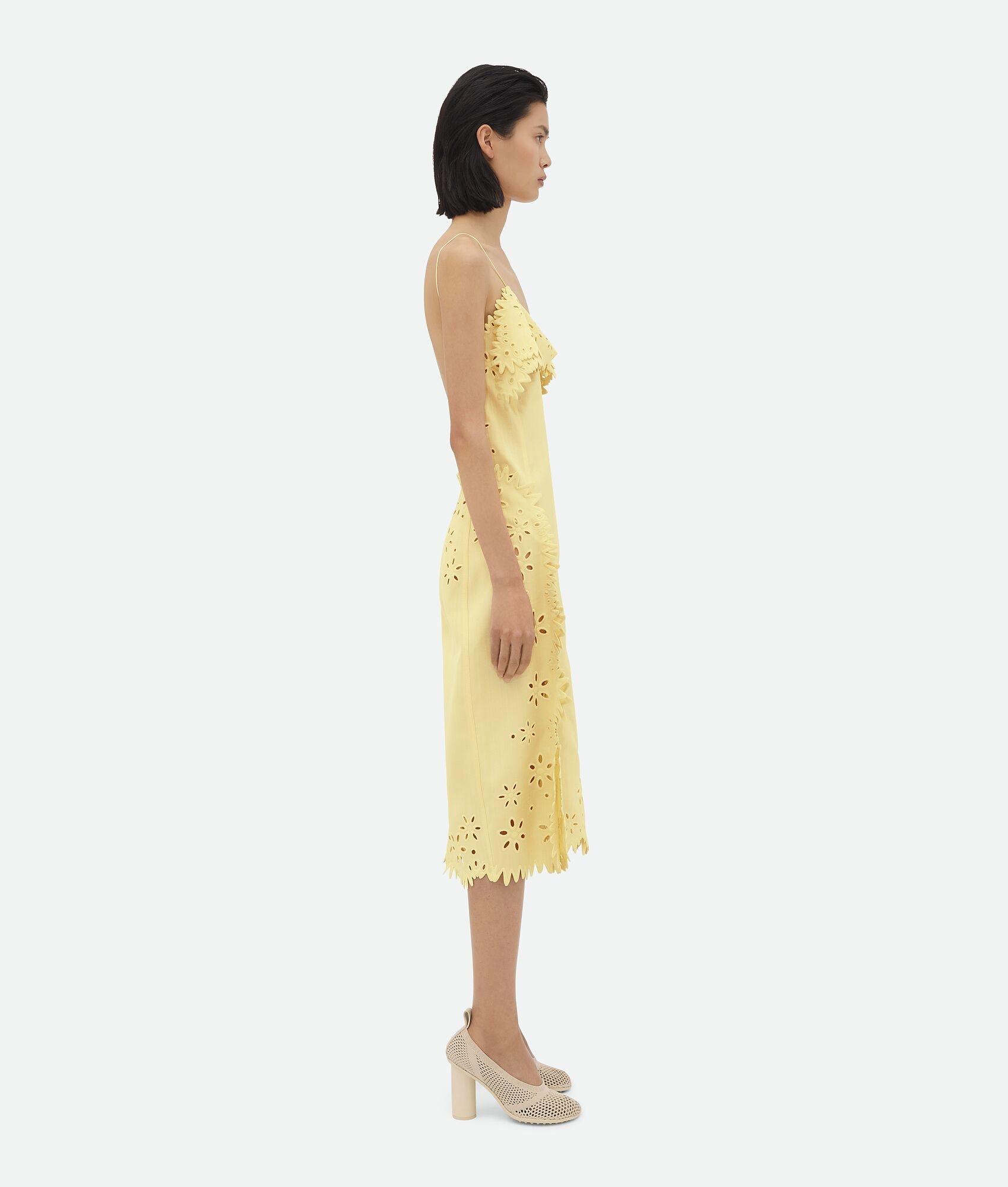 English Embroidery Viscose And Silk Dress - 2