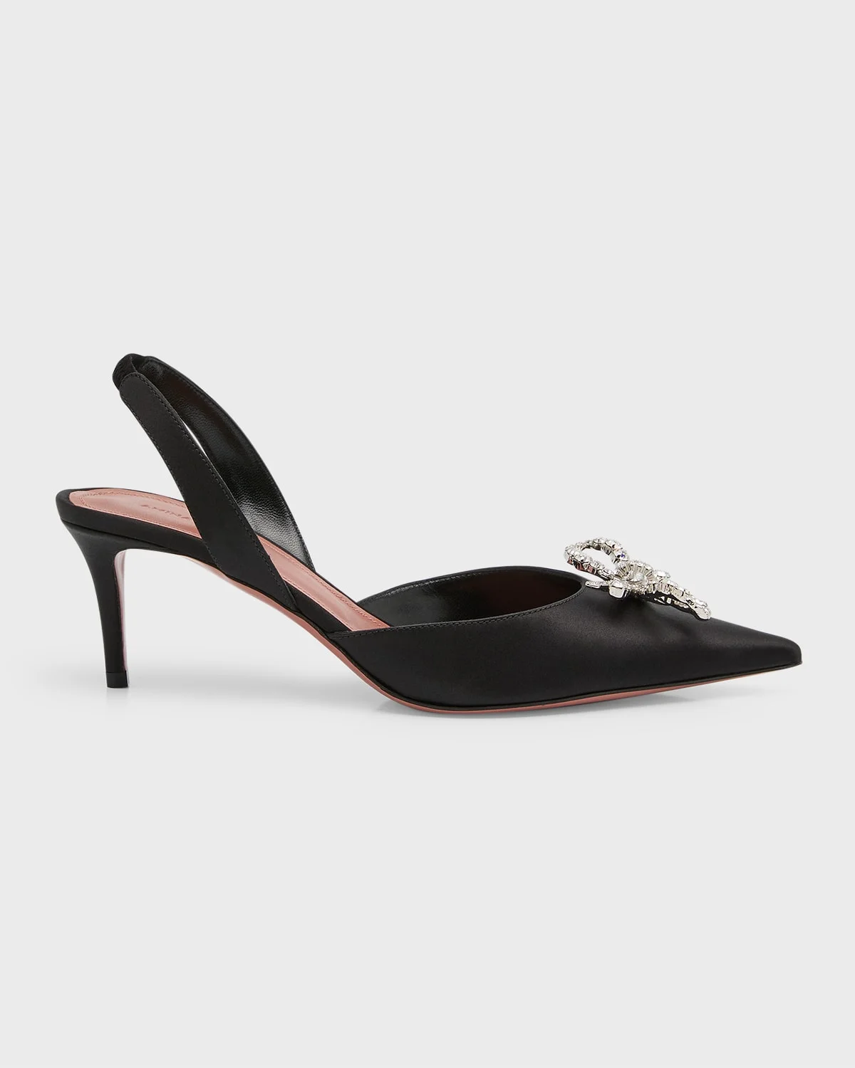 Rosie Slingback Satin Pumps - 1