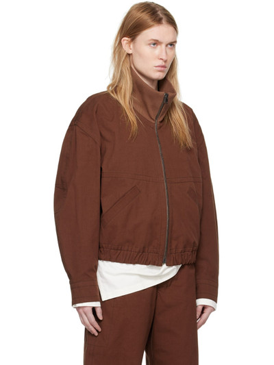 Lemaire Brown Layered Jacket outlook