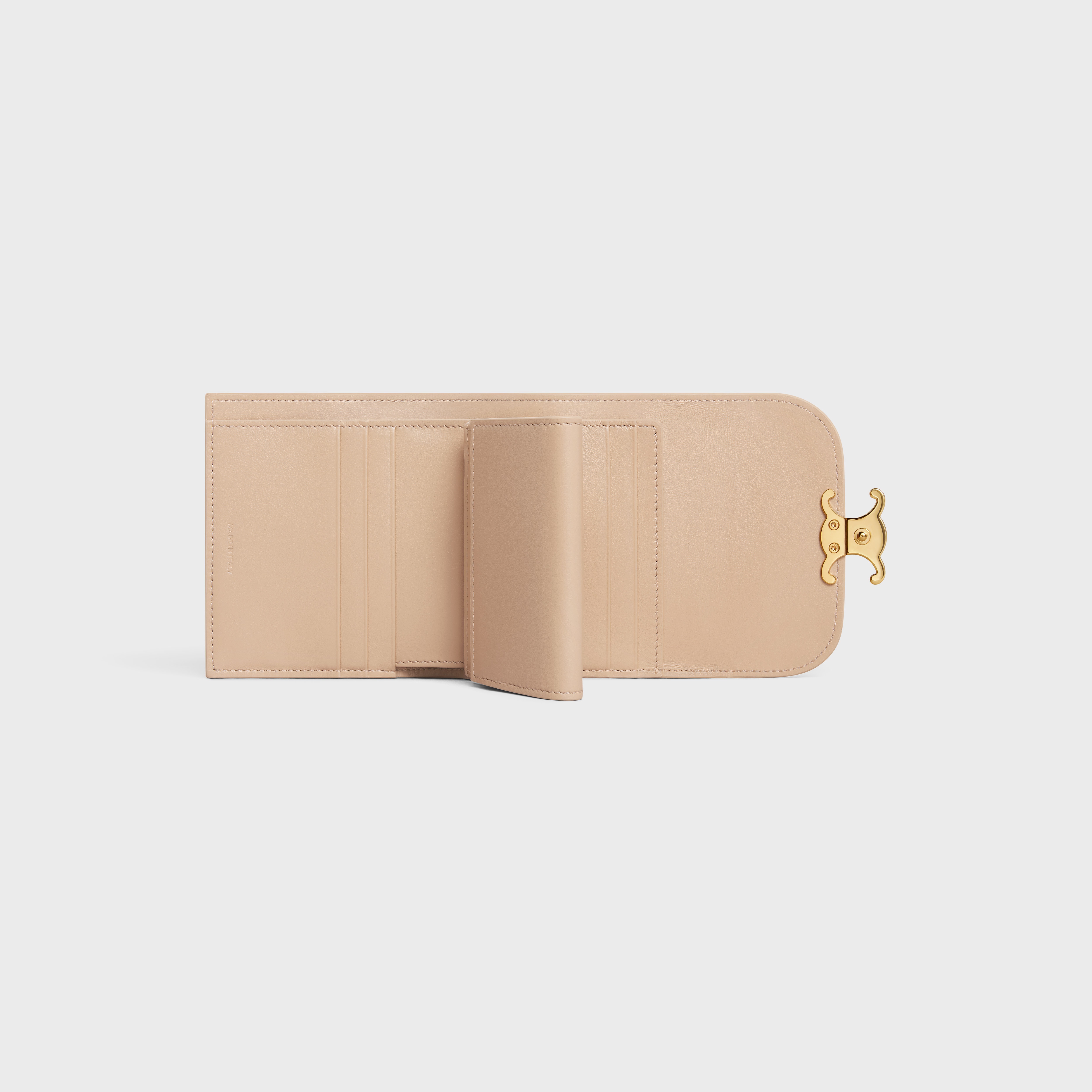 Small Flap Wallet TRIOMPHE in Shiny calfskin - 4