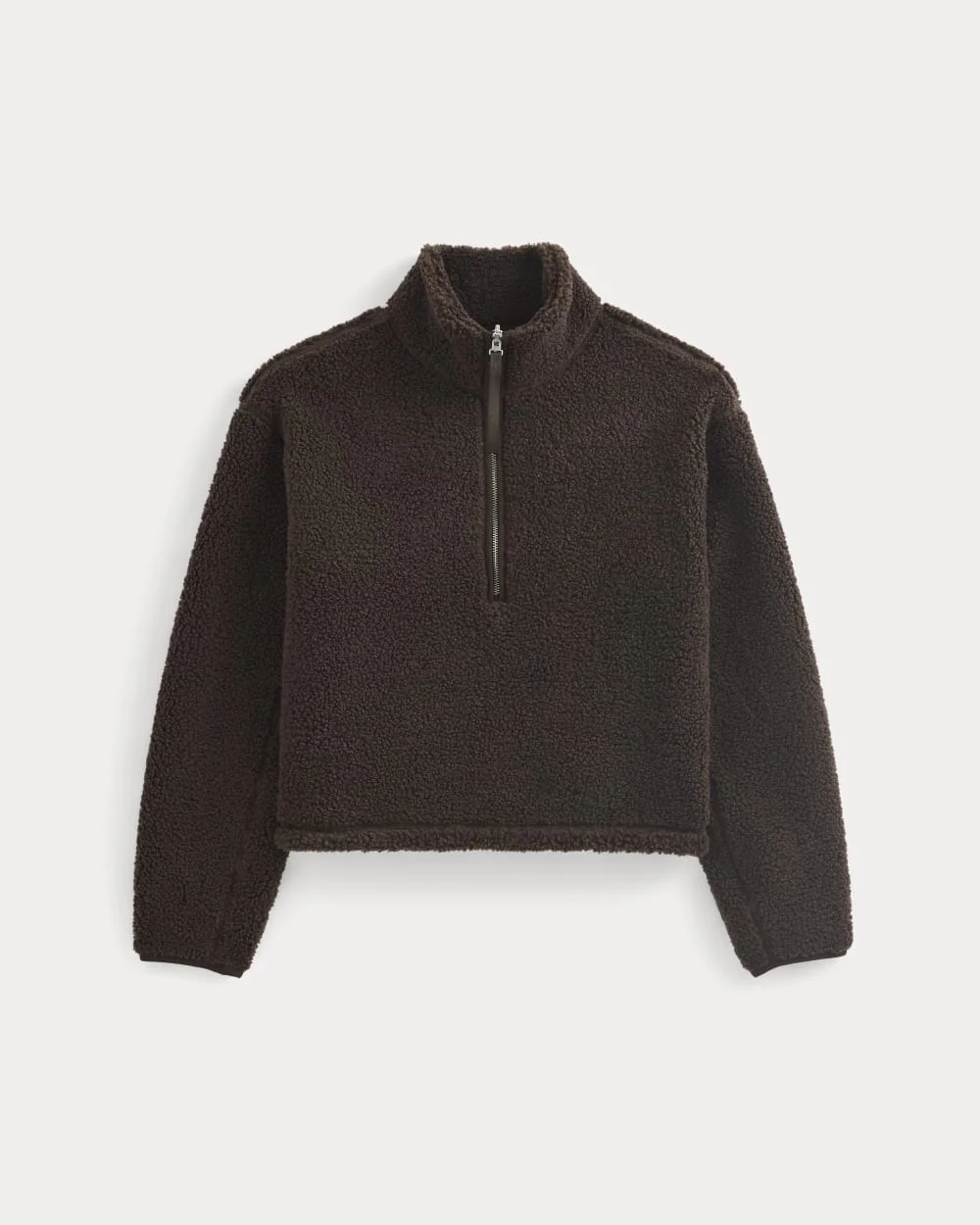 REVERSIBLE TEDDY HALF-ZIP PULLOVER - 1