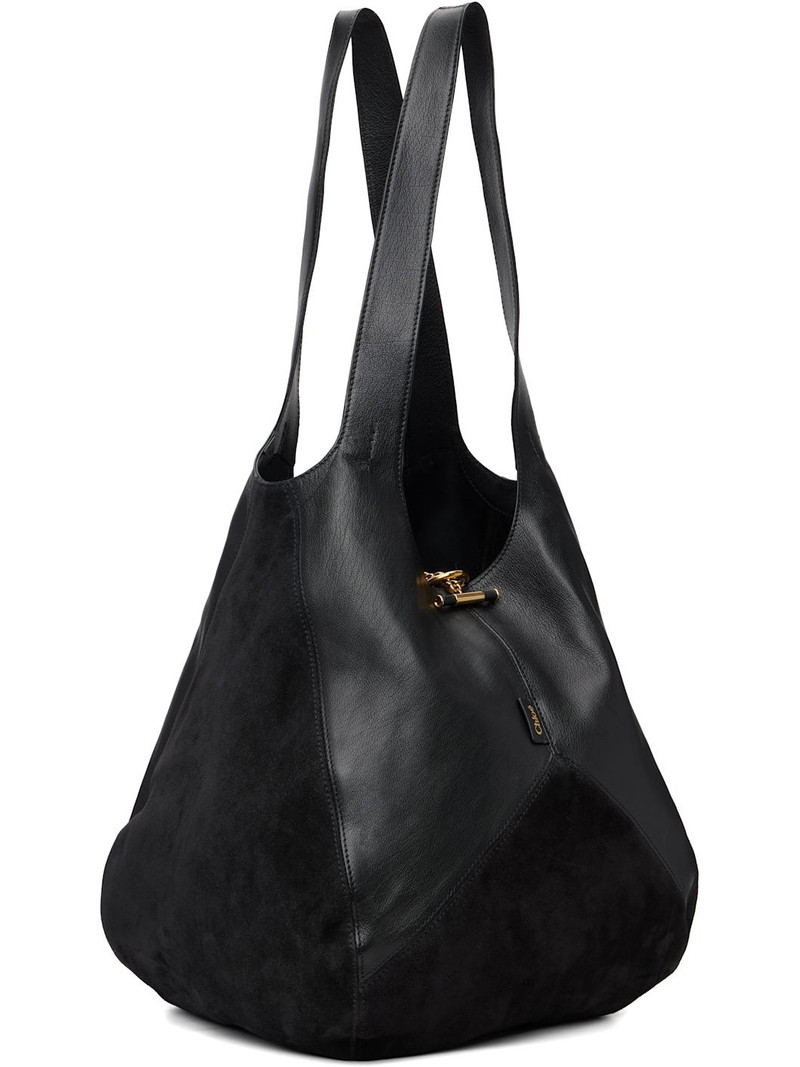 Chloé Black 'Chloé' Balloon Tote outlook