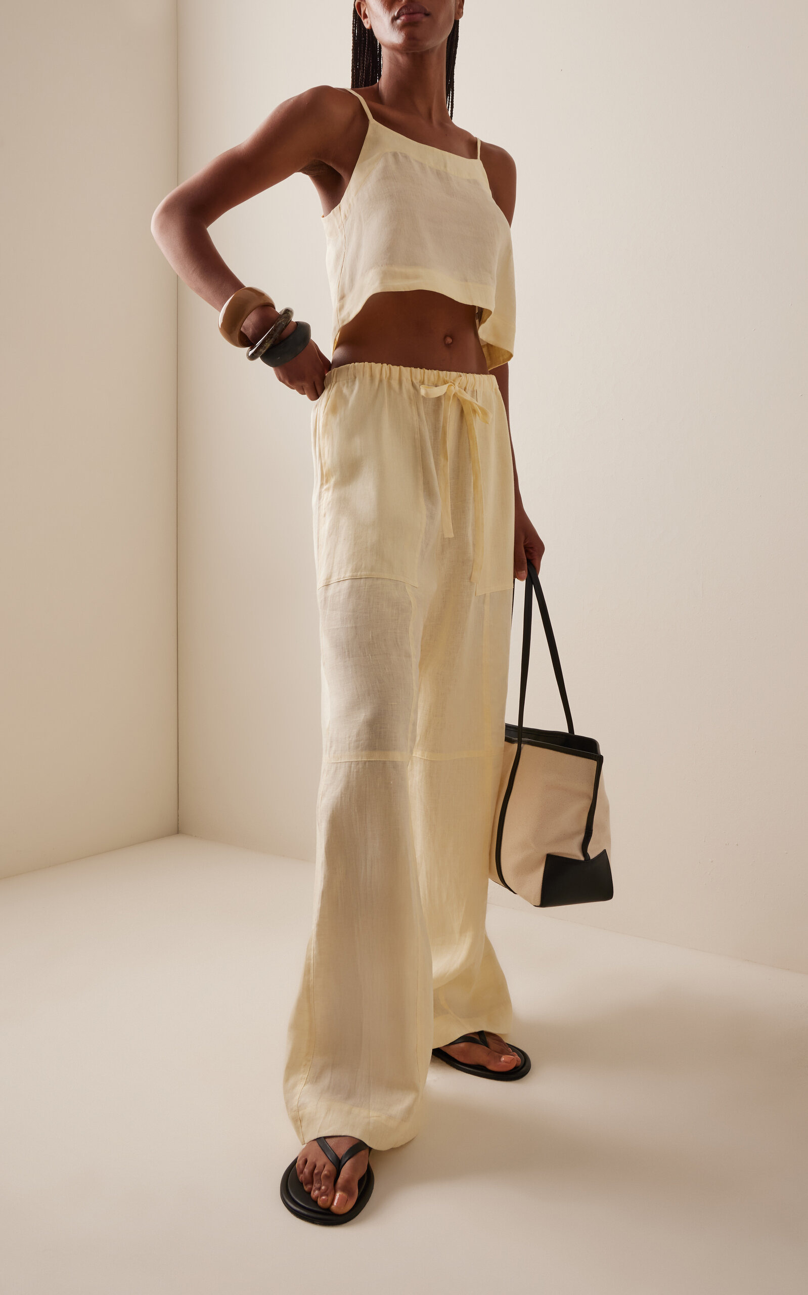 Leiden Universal Linen Top yellow - 3