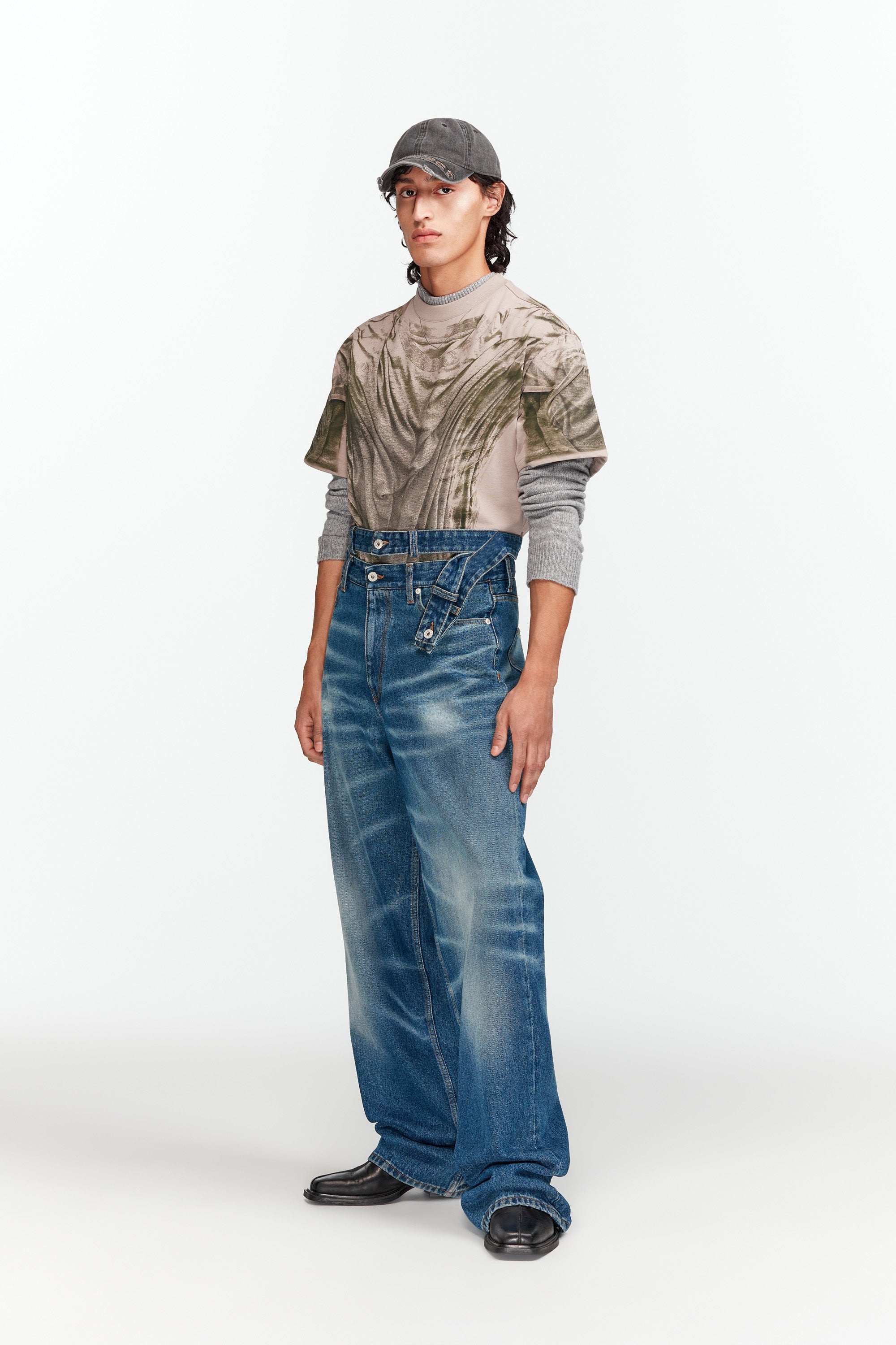 Multi Waistband Jeans - 11