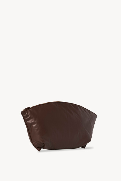 The Row XL Dante Clutch in Leather outlook